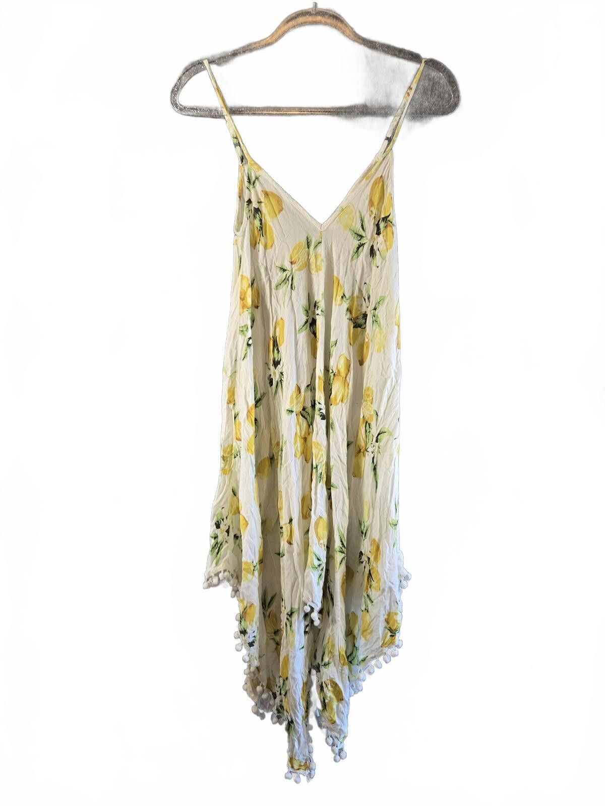 Other Goa Beachwear Sz S Flowy Lemon Sundress Tassel Boho Coastal Size S / US 4 / IT 40 - 2 Thumbnail