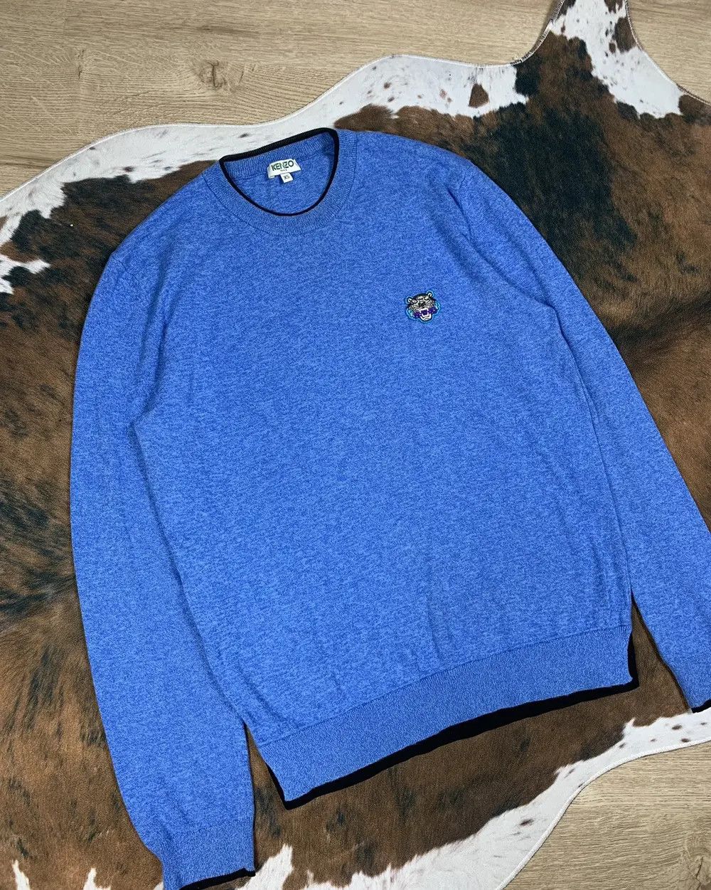 Kenzo × Vintage Kenzo Tiger Logo Sweater Jumper Crewneck Knit Vintage Luxury Size US S / EU 44-46 / 1 - 2 Thumbnail