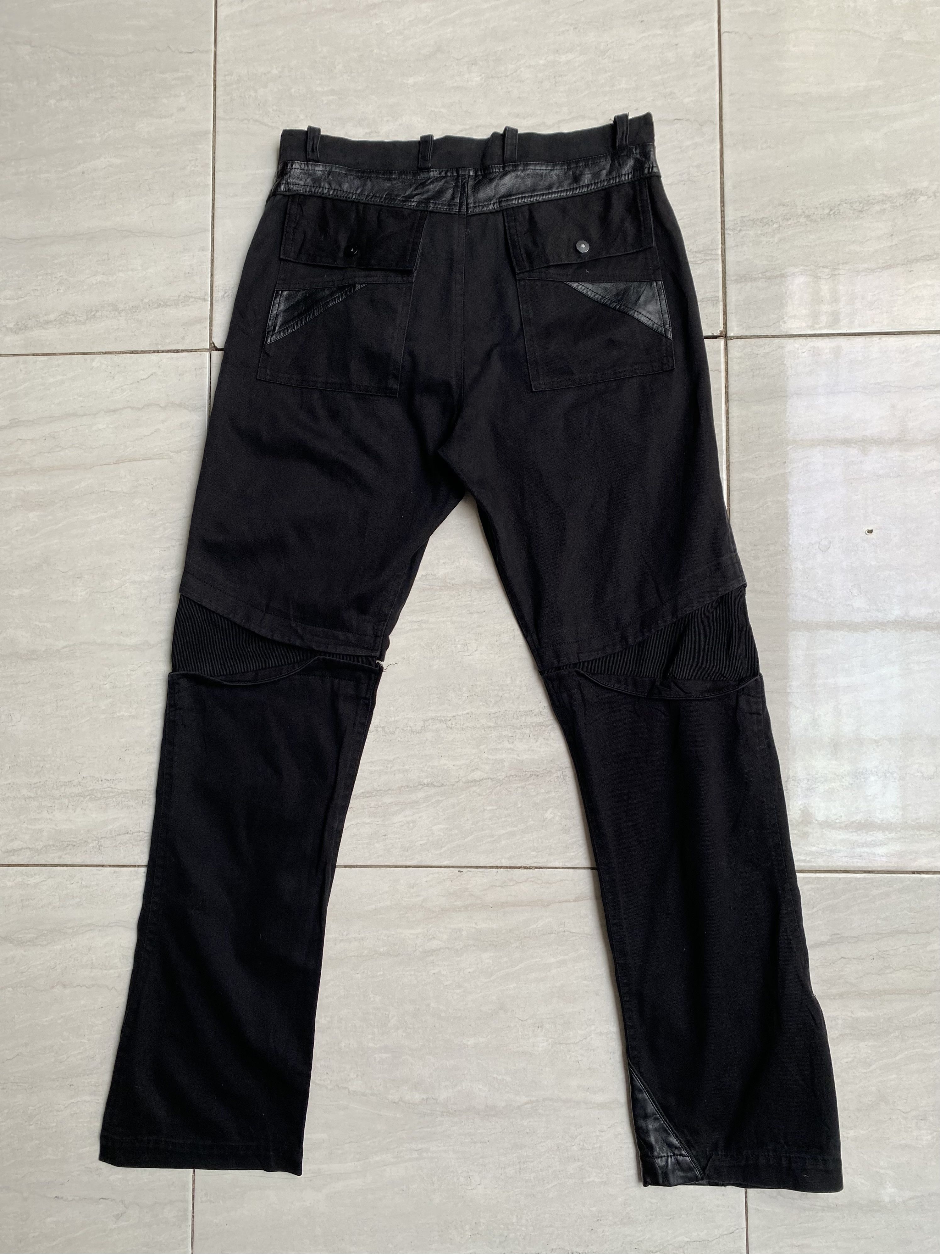 If Six Was Nine DIFFERENT Zipper Leather Bondage Pants Size US 28 / EU 44 - 11 Thumbnail