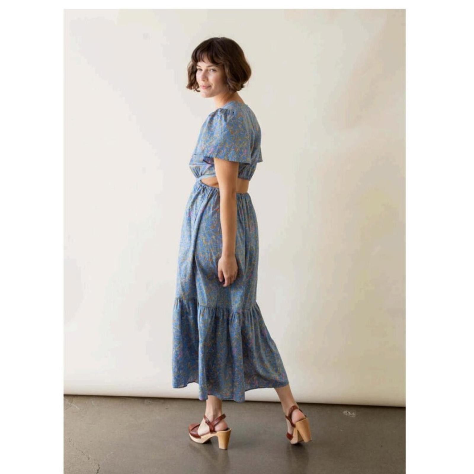 Xirena XíRENA Gabrielle Cutout Dress In Bleu Flora Size XS NWT Size XS / US 0-2 / IT 36-38 - 9 Thumbnail
