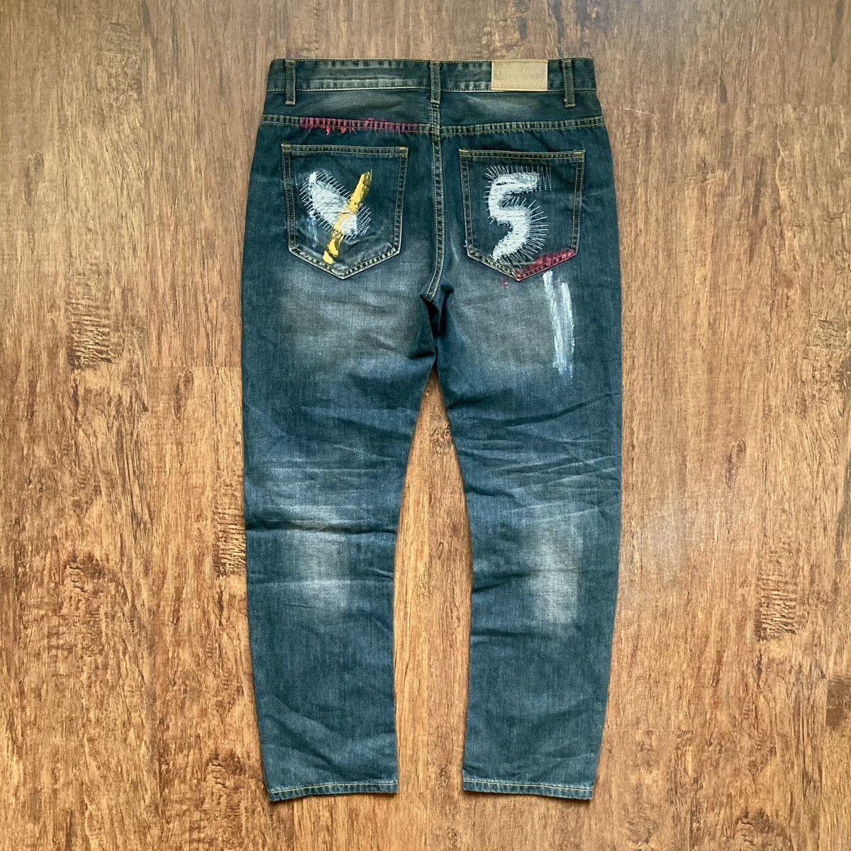 Vintage Y2k Jeans Denim Acne Style Distressed Size US 34 / EU 50 - 2 Thumbnail