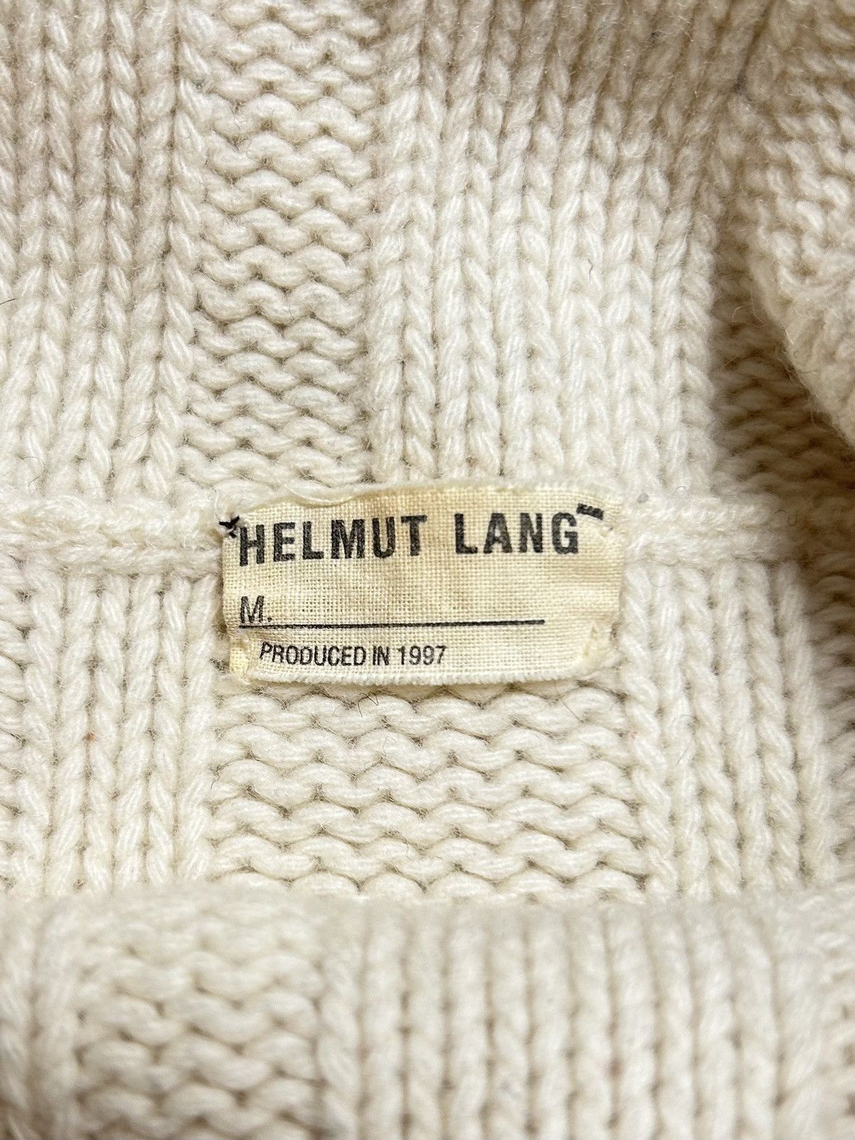 Helmut Lang FW1997 Heavyweight Ribbed Turtleneck Sweater Size US M / EU 48-50 / 2 - 3 Thumbnail