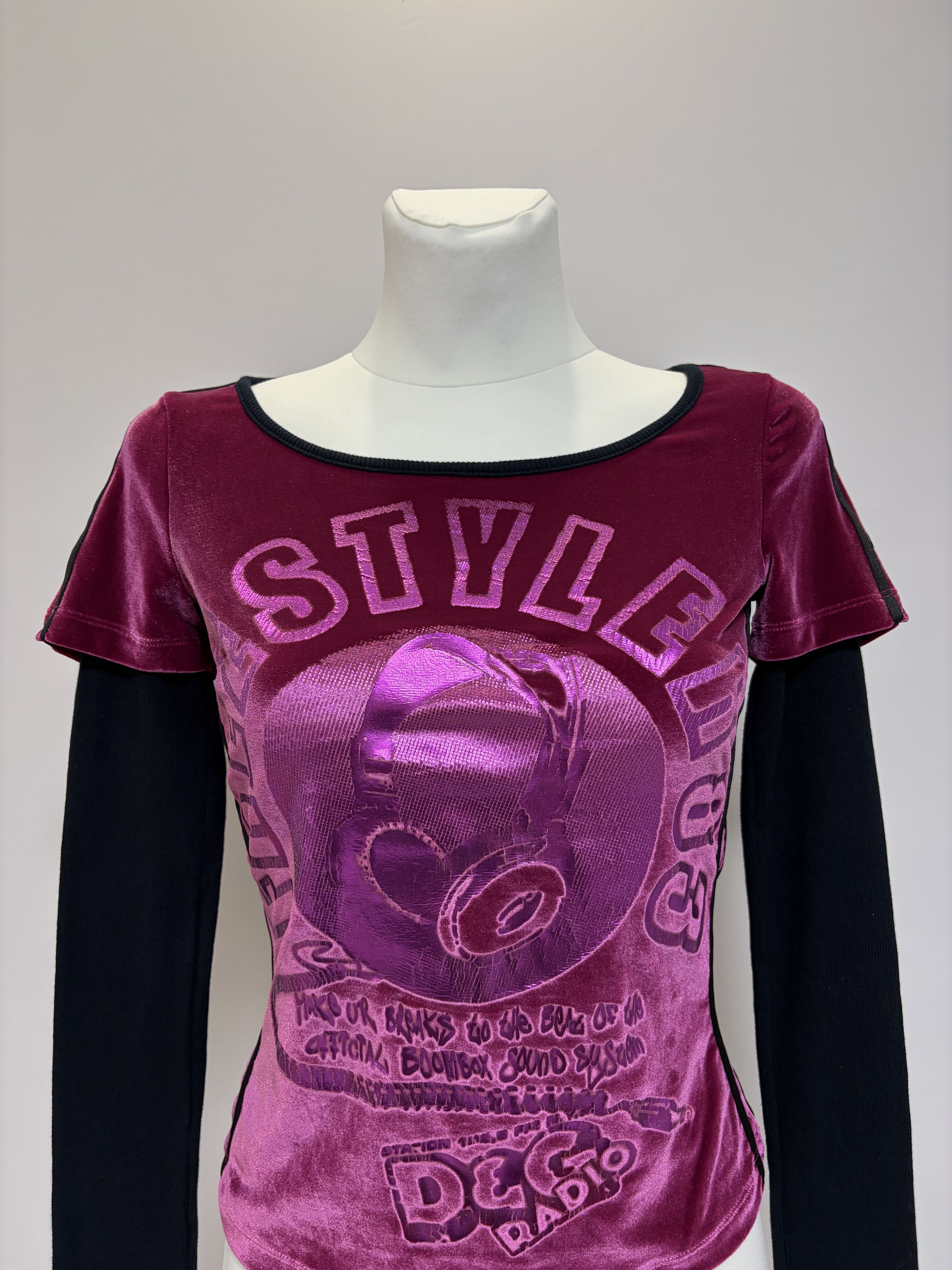 Dolce & Gabbana DOLCE & GABBANA Freestyler 83 Vintage Long Sleeve Top D&G Size S / US 4 / IT 40 - 5 Thumbnail