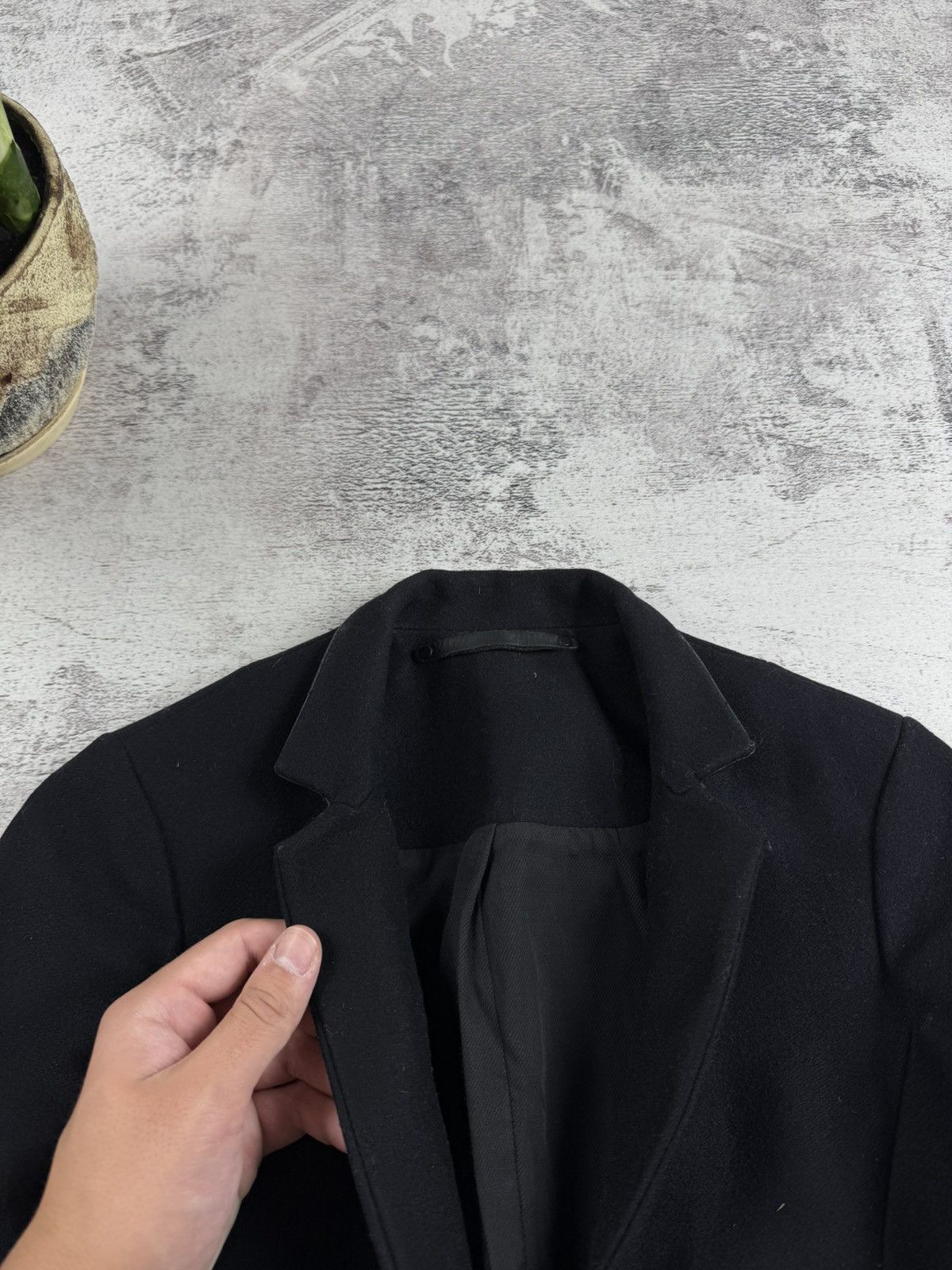 Allsaints ALLSAINTS Vita Black US 2 Wool Button Trench Long Trench Coat Jacket Blazer Size XS / US 0-2 / IT 36-38 - 7 Thumbnail