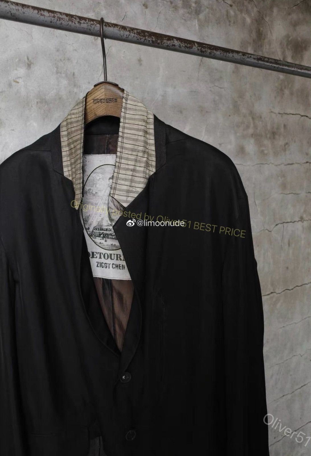 Ziggy Chen Ziggy Chen 23SS Silk‑Spliced Reversible Blazer YYYY17/2610 Size US S / EU 44-46 / 1 - 2 Thumbnail