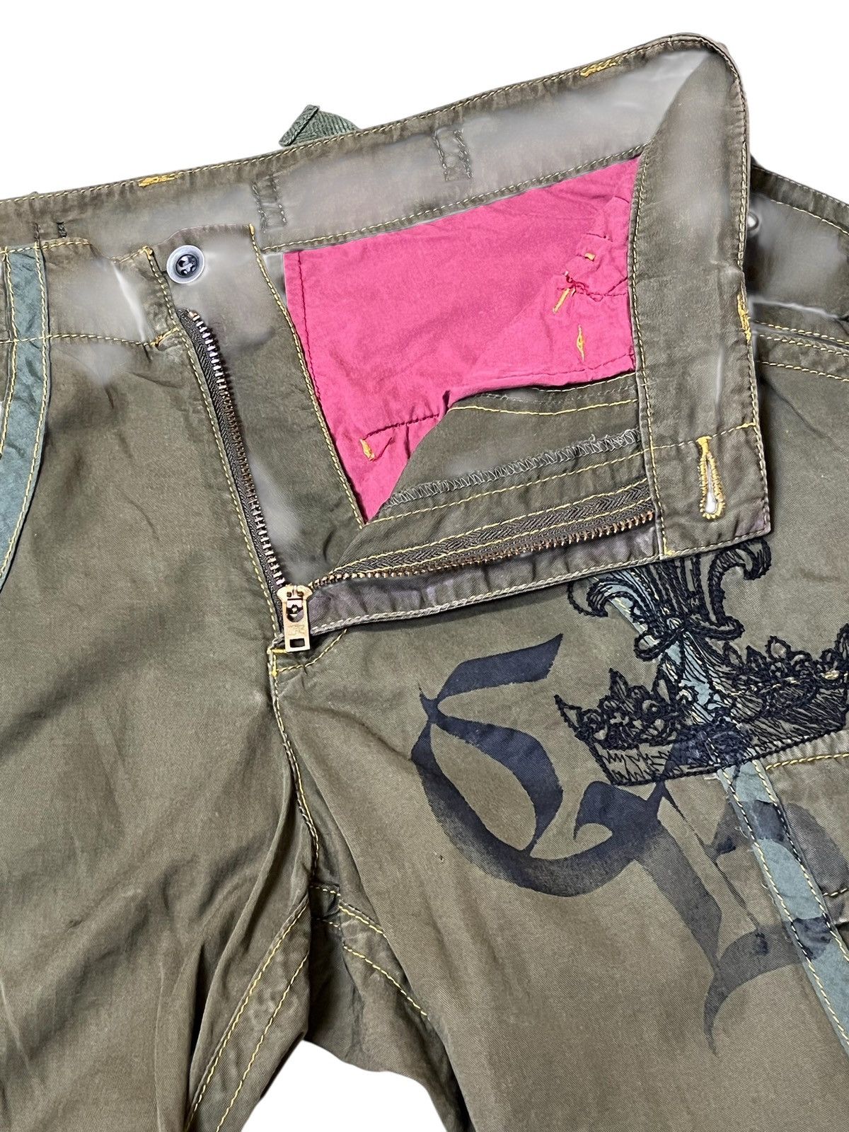 Japanese Brand Japanese CRYSTAL BUSH bondage military style cargo pant Size US 33 - 14 Thumbnail