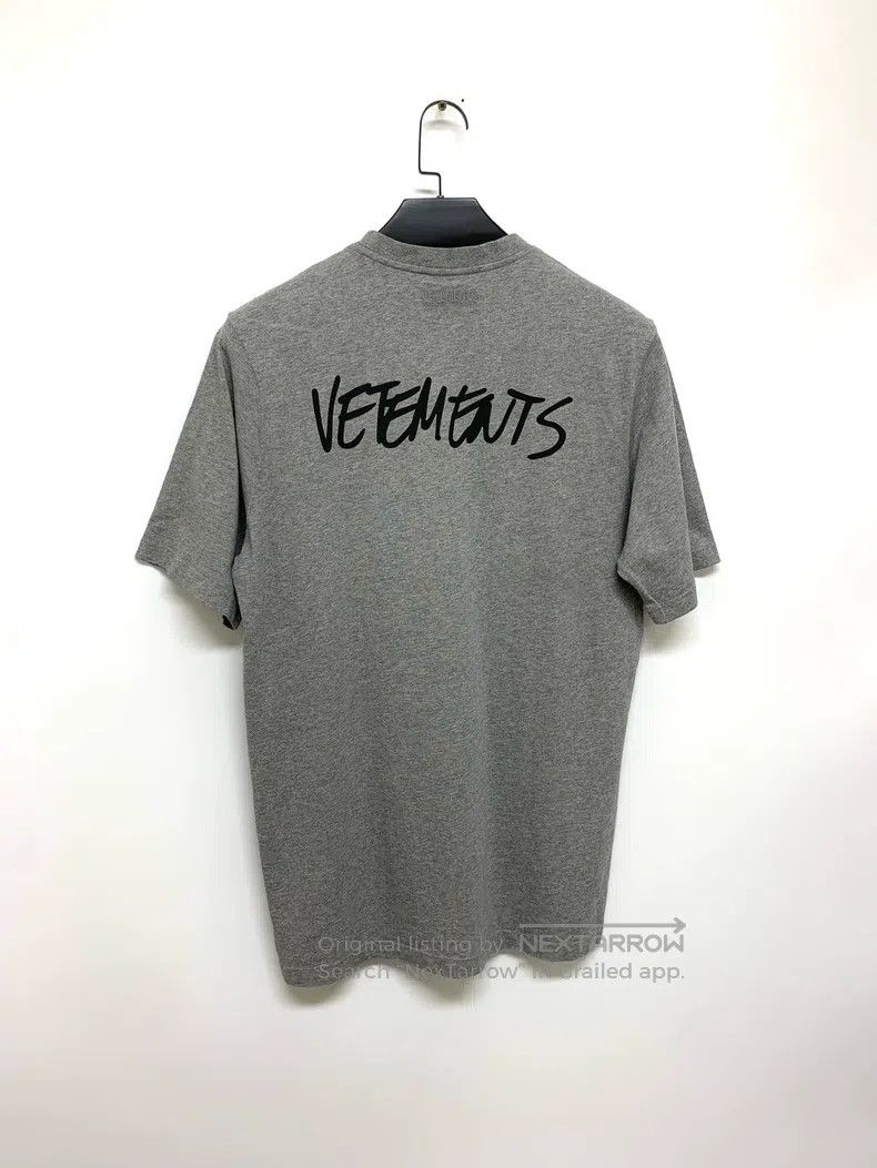 Vetements Vetements Logo embroidered print gray short sleeve T-shirt Size US M / EU 48-50 / 2 - 2 Thumbnail