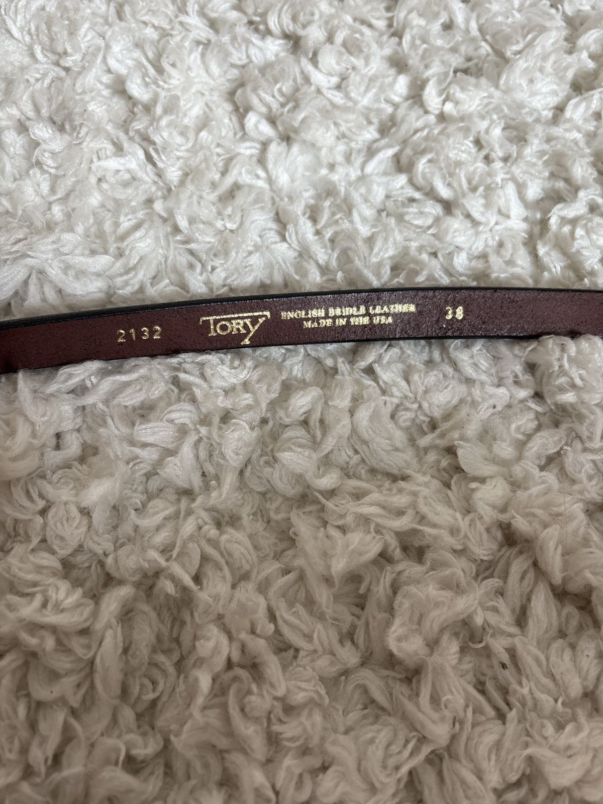 Other Tory English Bridle Leather Belt Size ONE SIZE - 1 Thumbnail