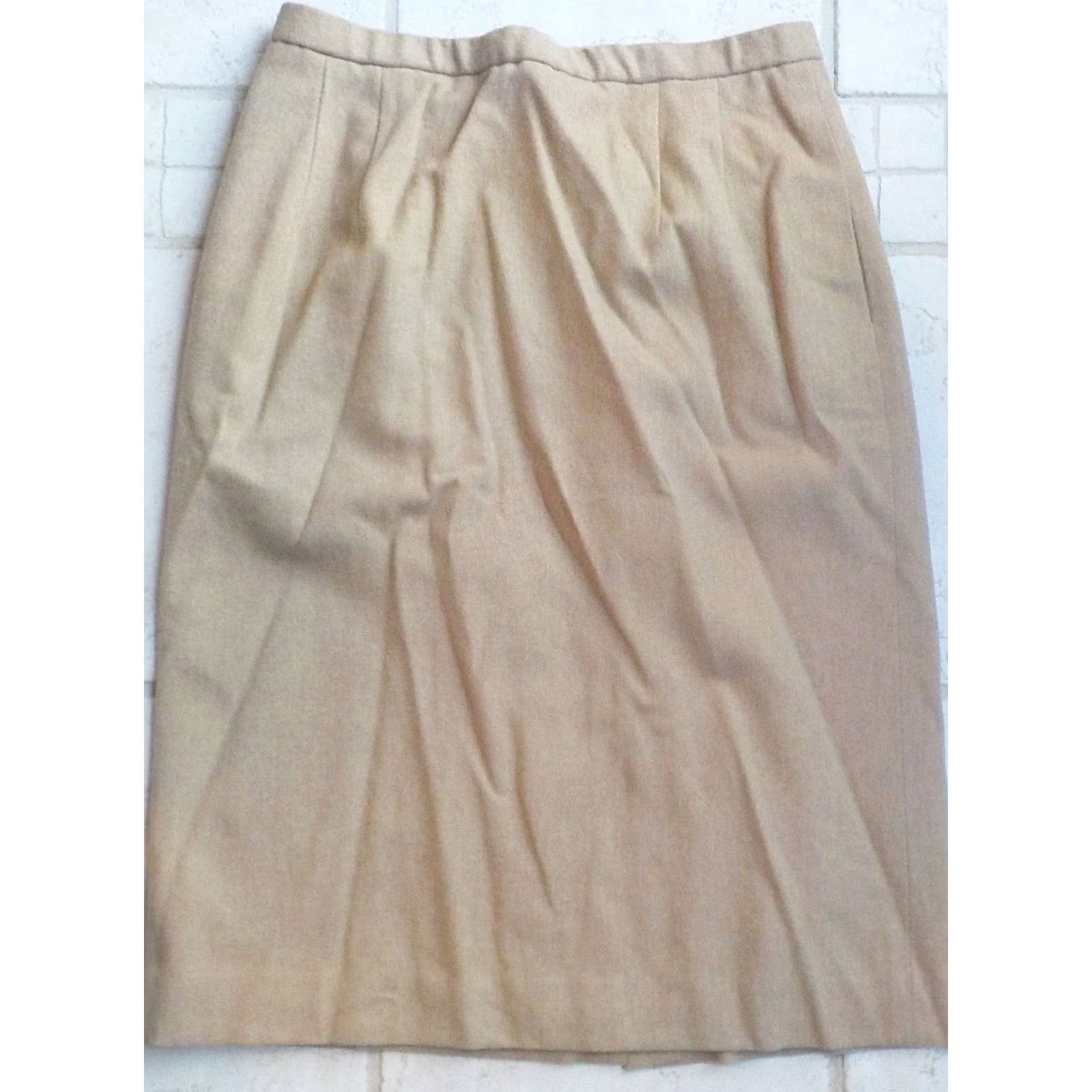 Pendleton VTG PENDLETON 3 Piece Pant & Skirt Suit Tan 100% Virgin Wool Size 12 Womens Blazer Coat Pants Skirt Set Size 34" / US 12 / IT 48 - 6 Thumbnail