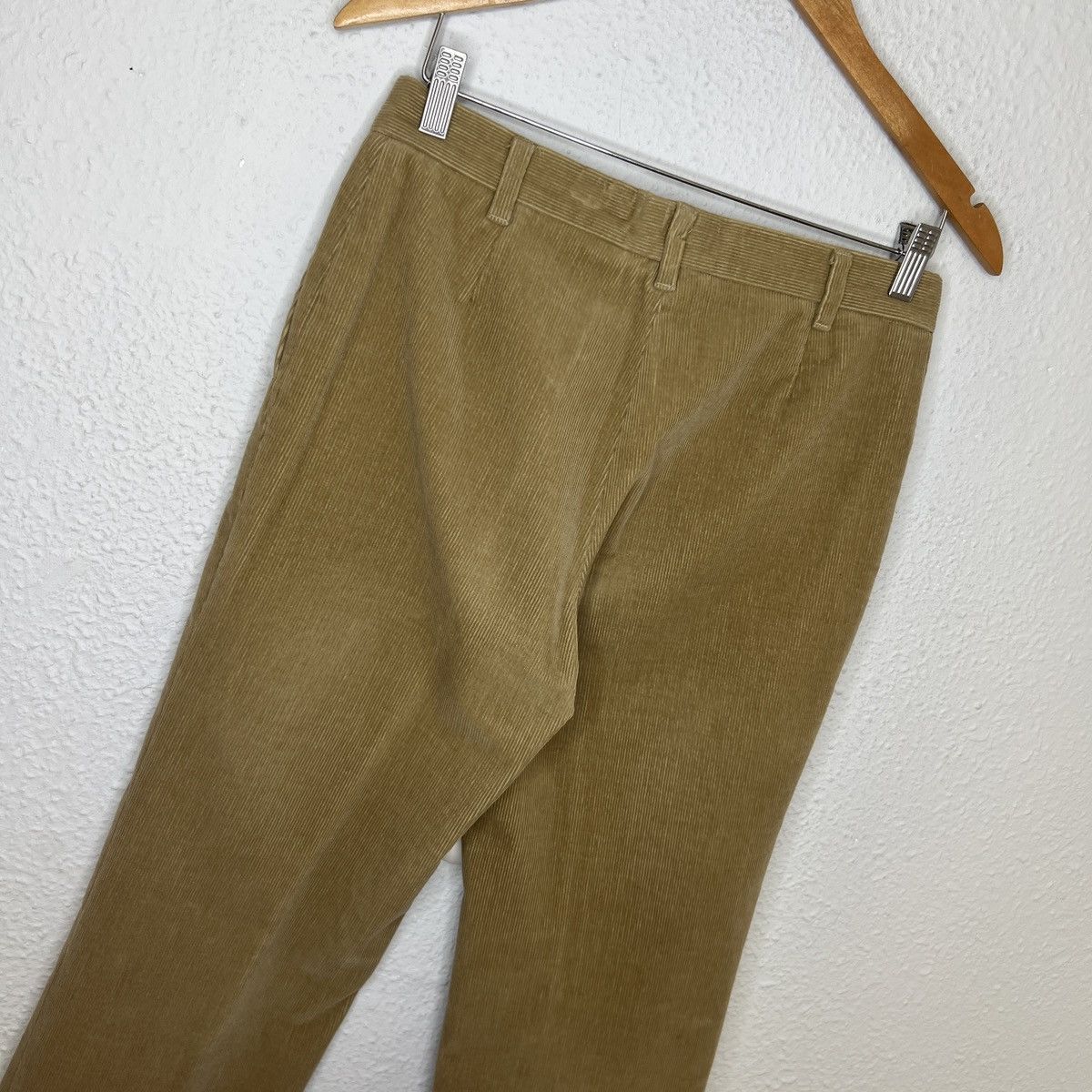Designer × Jil Sander Jil Sander Womens Pants Corduroy Trousers Beige Brown Luxury Size 26" / US 2 / IT 38 - 8 Thumbnail