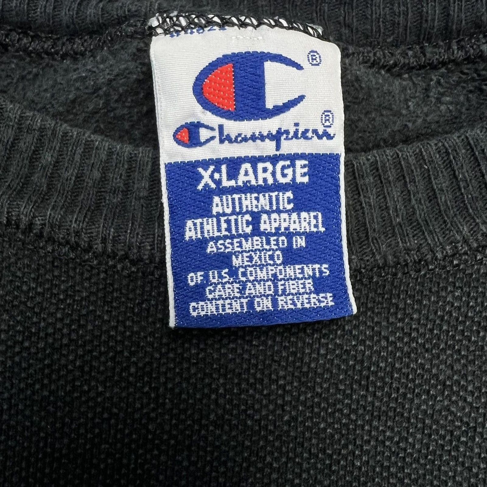 Champion × Vintage Vintage Champion Sweatshirt Script Faded 90s Pullover Crew Size US XL / EU 56 / 4 - 7 Thumbnail