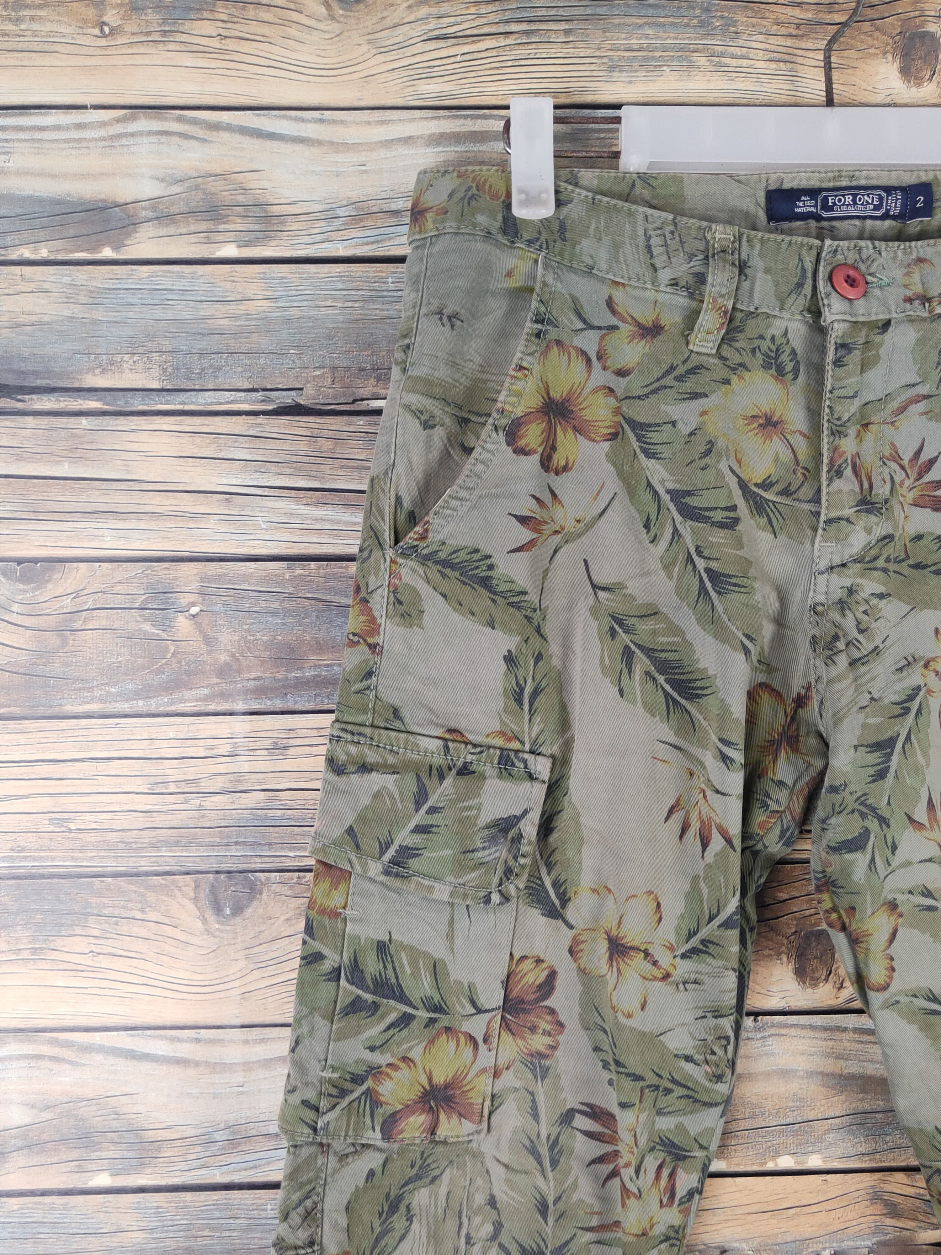 Japanese Brand DLL For One Olive Multipocket Tactical Cargo Pants #1498 Size 30" / US 8 / IT 44 - 3 Thumbnail