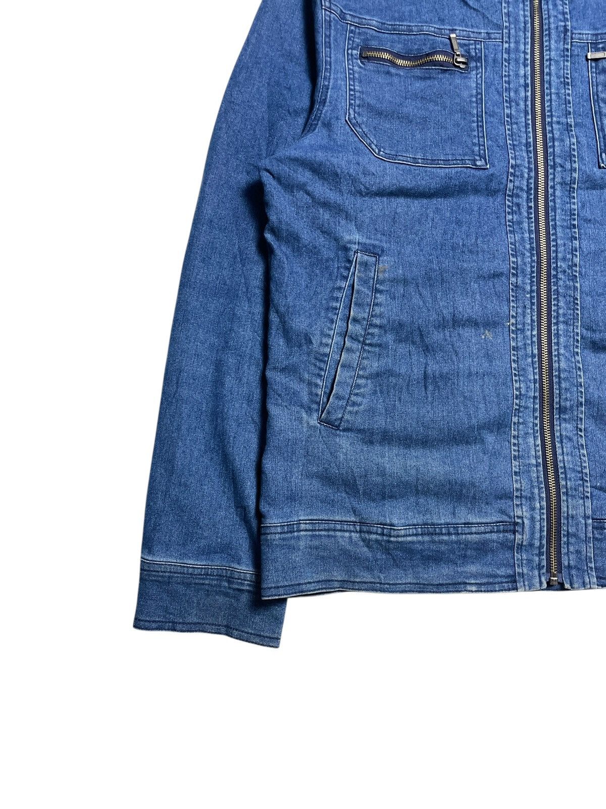 14th Addiction 2000’s Youtility - Bikers Soft Denim Jacket Size US L / EU 52-54 / 3 - 5 Thumbnail