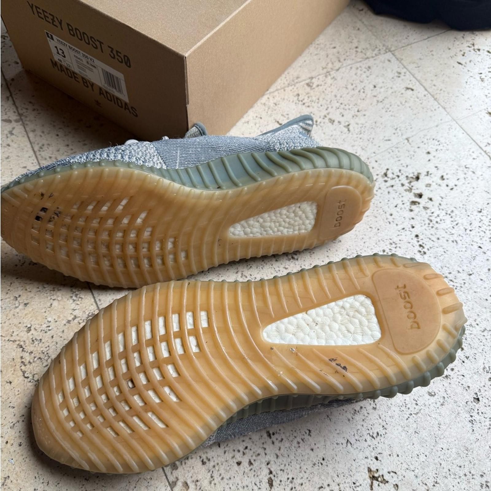 Adidas Adidas Yeezy Boost 350 V2 ISRAFI FZ5421 size 13 Gray w box Size US 13 / EU 46 - 3 Thumbnail