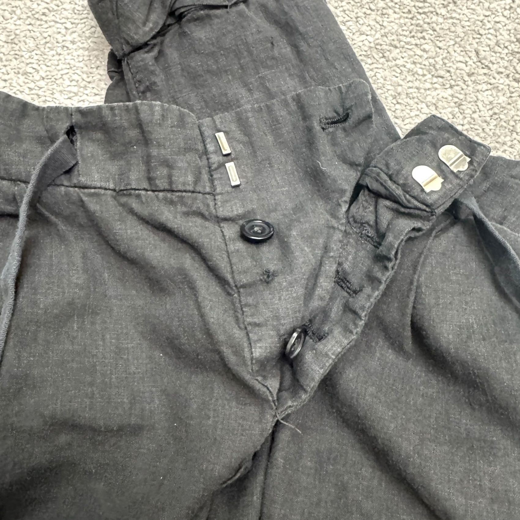 Free People Free People Pants Cropped Linen Blend Black Mid Rise 2 Womens Casual Boho Size 26" / US 2 / IT 38 - 5 Thumbnail