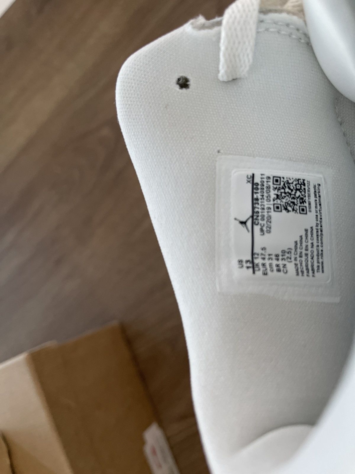 Comme des Garcons × Jordan Brand Comme des Garçons x Air Jordan 1 Retro Strap High 'White' Size US 13 / EU 46 - 14 Thumbnail