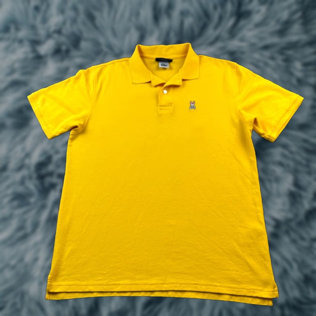 Psycho Bunny Psycho Bunny Polo Shirt Mens XL Color Orange Logo Cotton Piqué Short Sleeve Classic Fit Button Collar Size US XXL / EU 58 / 5 - 1 Thumbnail