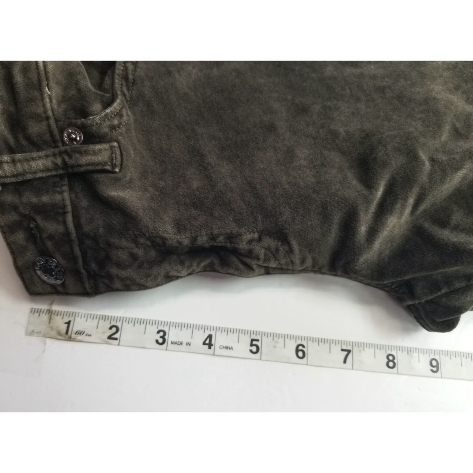 Lucky Brand Lucky Brand Jeans Skinny Velvet Green 00/25 Women's Pants 28in Inseam Regular Zip Pocket See Pics Flaws Size 24" / US 00 / IT 34 - 6 Thumbnail