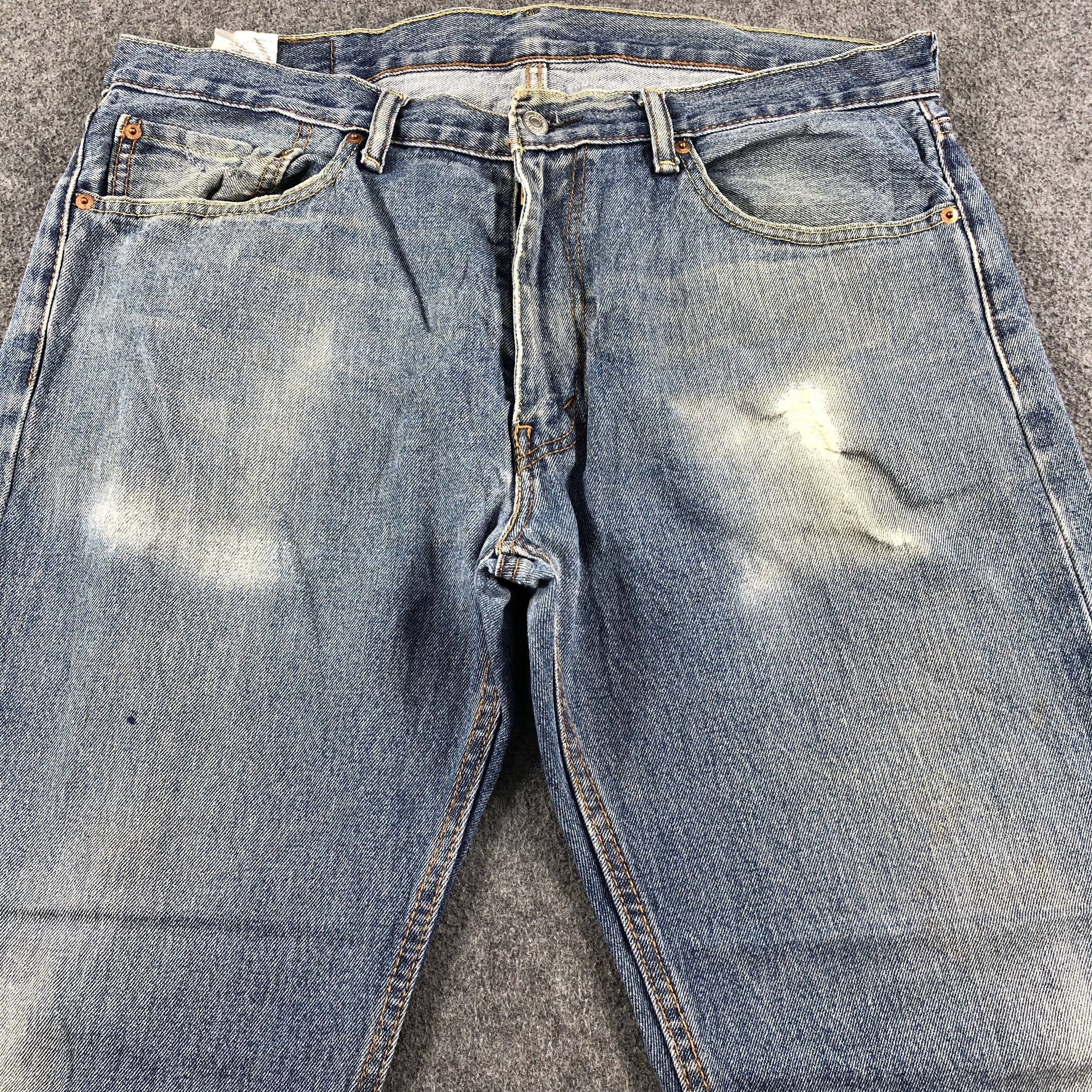 Levi's Vintage Blue Wash Levis 505 Jeans-J2306 Size US 38 / EU 54 - 3 Thumbnail