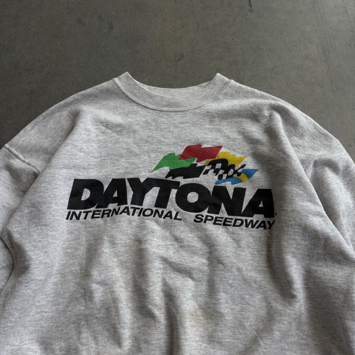 Daytona × NASCAR Vintage Daytona 1990's Sweatshirt NASCAR Racing Crewneck Size US XL / EU 56 / 4 - 2 Thumbnail