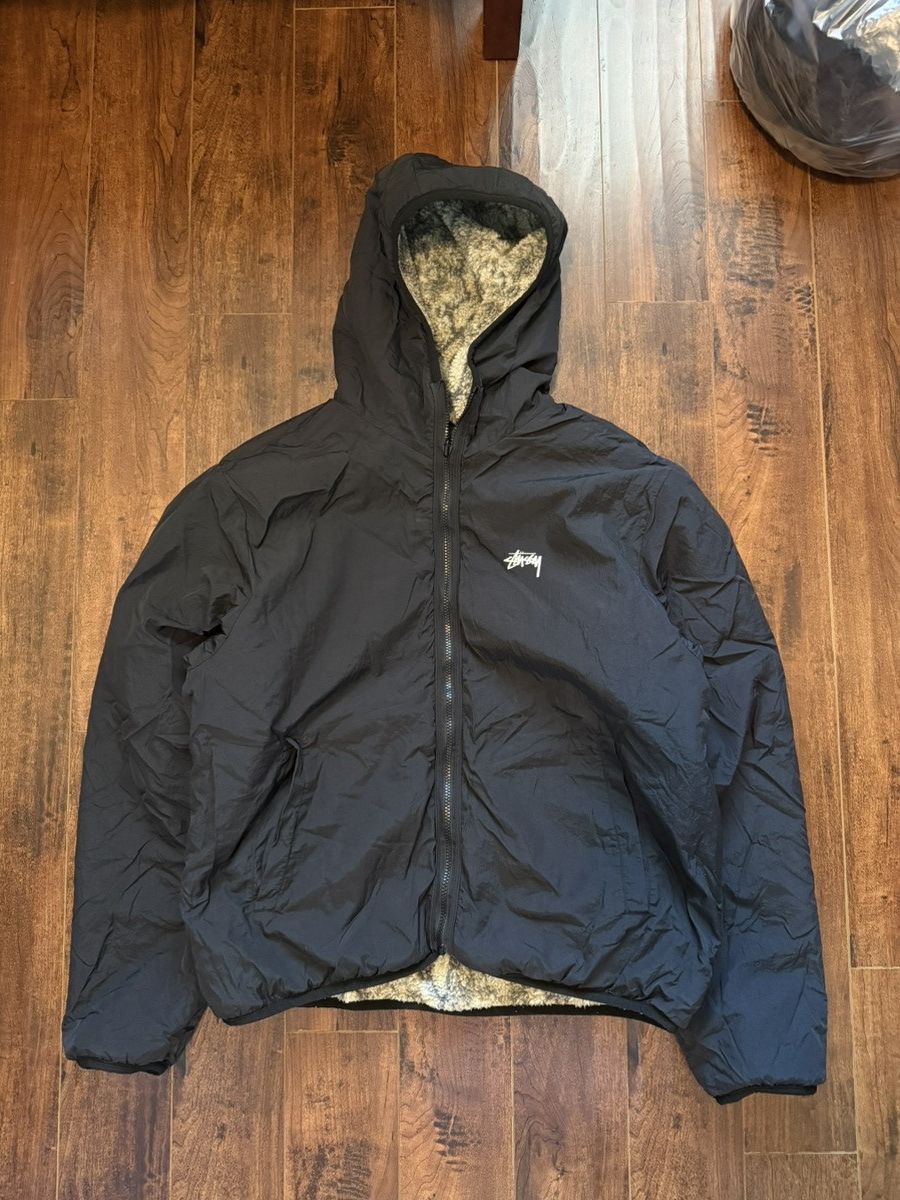 Stussy Stussy Snake Jacquard Sherpa Fleece Reversible Size US XL / EU 56 / 4 - 3 Thumbnail