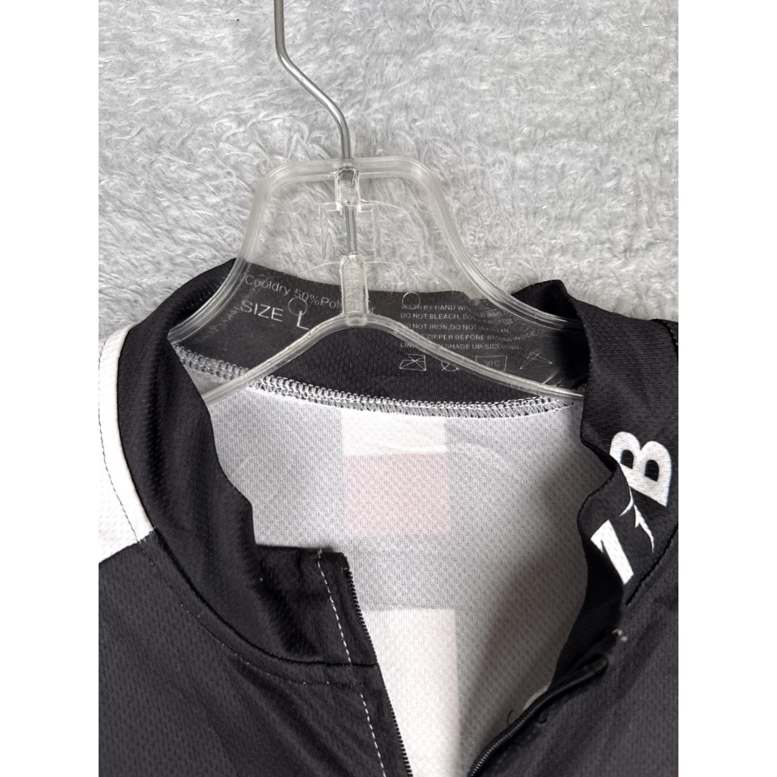 Jordan Brand Jordan Cycling Jersey Mens Medium Black White Full Zip Short Sleeve Salty Cycles Size US M / EU 48-50 / 2 - 6 Thumbnail