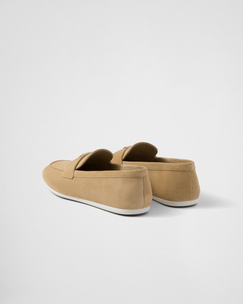 Prada o1w1db10526 Suede Loafers in Beige Size US 11 / EU 44 - 4 Thumbnail