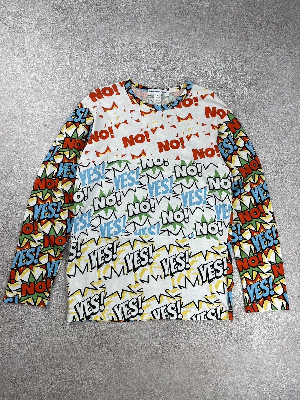 Comme des Garcons × Comme des Garcons SHIRT × Japanese Brand Comme des Garcons Shirt Comic Graphic Long Sleeve Size M Size US M / EU 48-50 / 2 - 1 Thumbnail