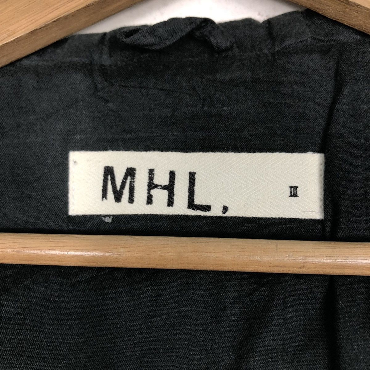 Japanese Brand 📌Rich Black Vintage Chore Jacket MHL Margaret Howell Size US M / EU 48-50 / 2 - 18 Thumbnail