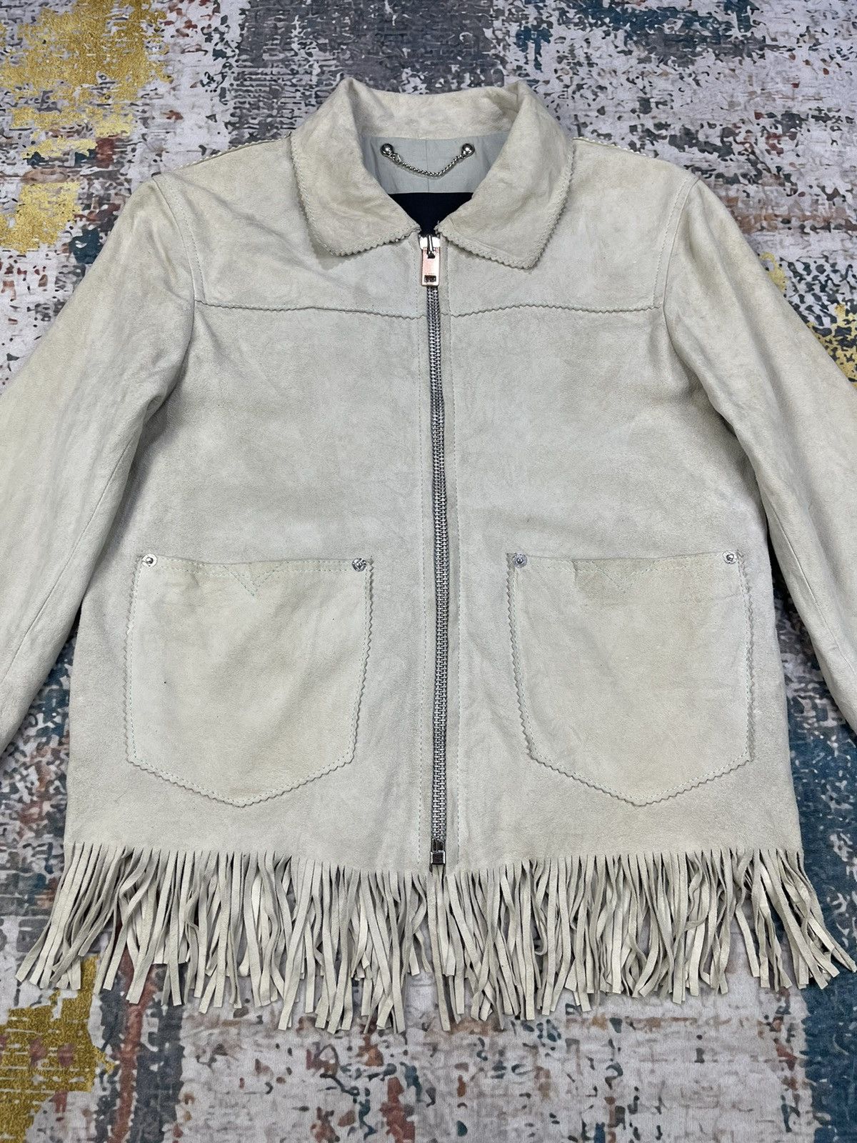 Diesel Diesel Goat Skin Suede Western Fringe Jackets Size M / US 6-8 / IT 42-44 - 2 Thumbnail