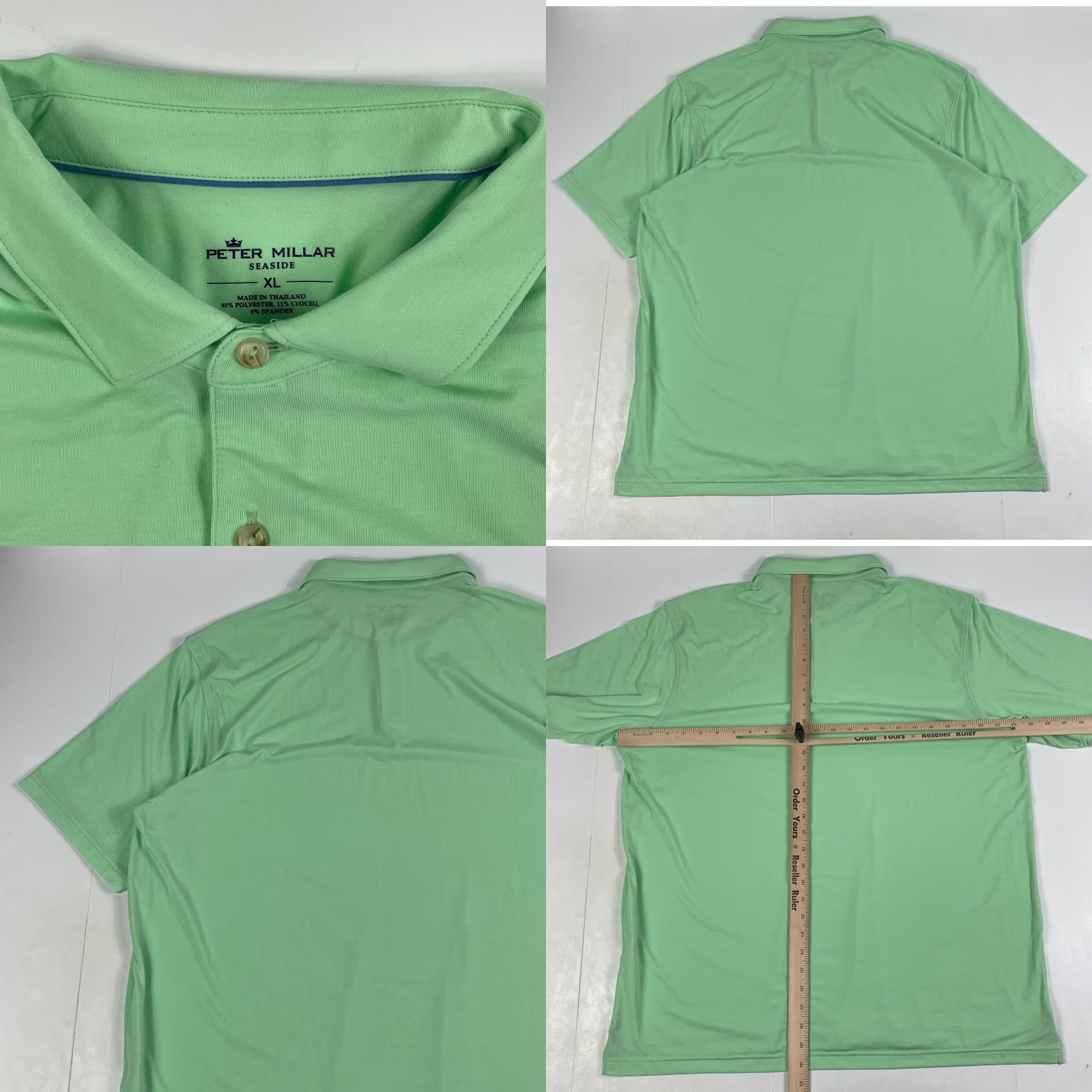 Peter Millar VINTAGE Peter Millar Polo Shirt Mens XL Green Seaside Golf Short Sleeve Polo Mens XL Green Seaside Golf Short Sleeve Size US XL / EU 56 / 4 - 8 Thumbnail