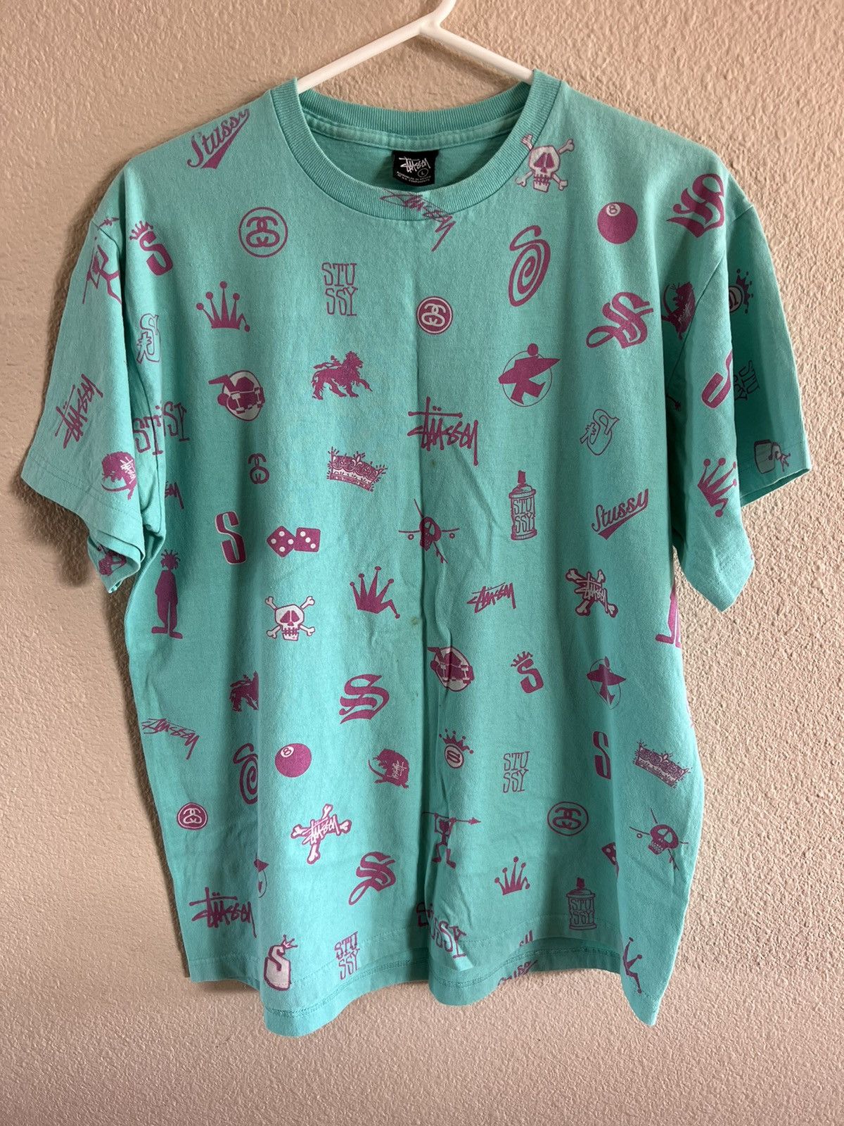 Stussy × Vintage Stussy tribe old school t shirt Size US L / EU 52-54 / 3 - 1 Thumbnail
