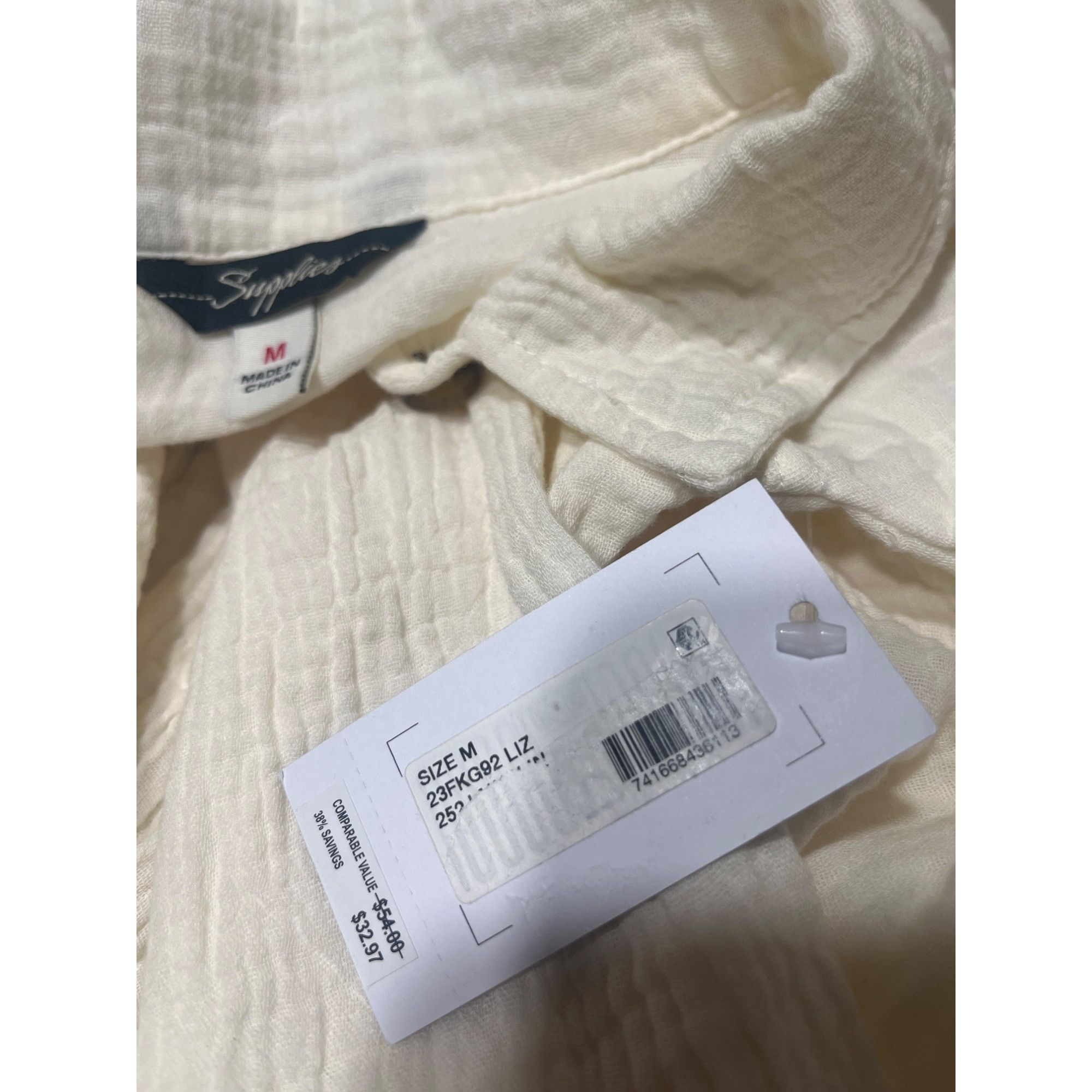 UNIONBAY Supplies by UNIONBAY Crinkle Gauze Button Front Shirt Jacket Size M / US 6-8 / IT 42-44 - 11 Thumbnail