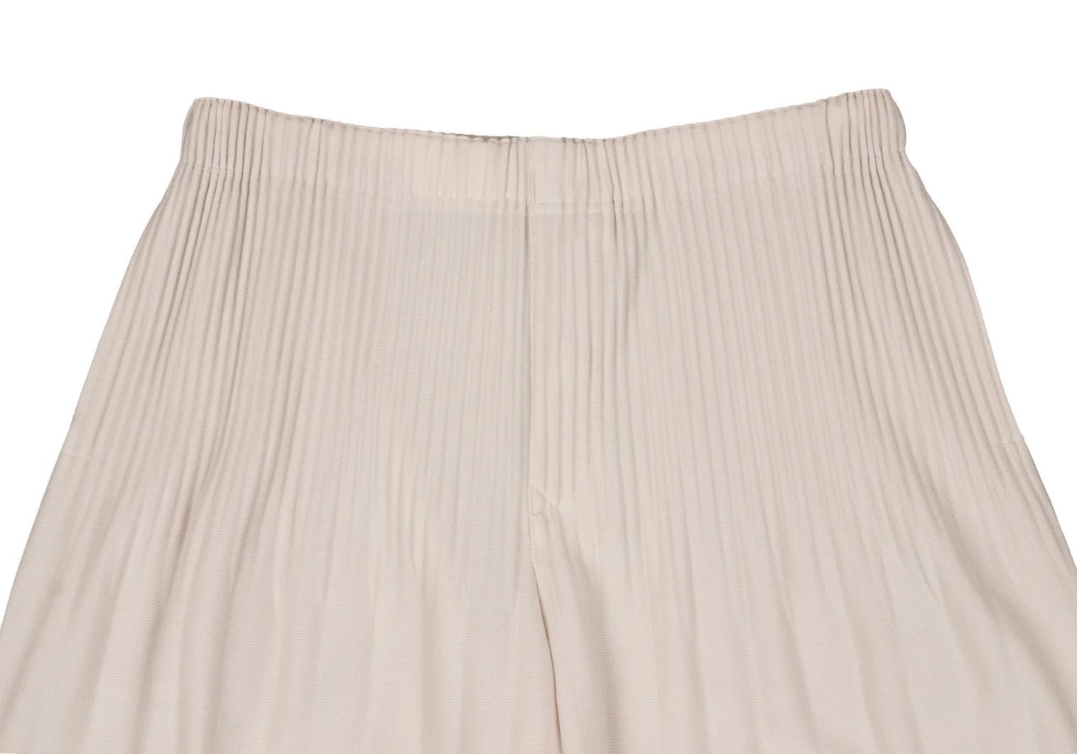 Issey Miyake Pleated Pants in Light Beige with Sheer Detailing Size US 34 / EU 50 - 2 Thumbnail