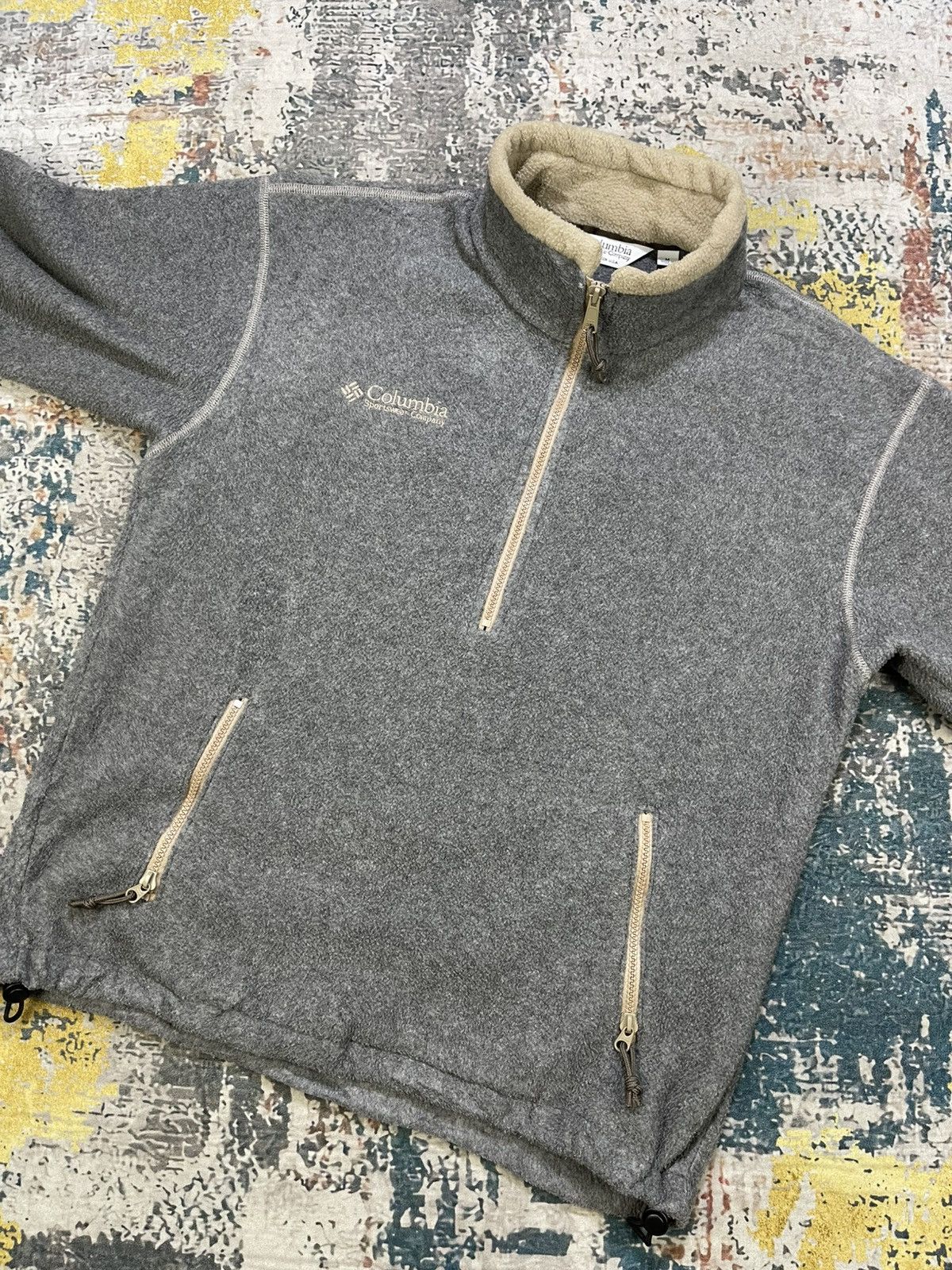 Columbia Vintage 90s Columbia Half-Zip Fleece Pullover Size US M / EU 48-50 / 2 - 2 Thumbnail
