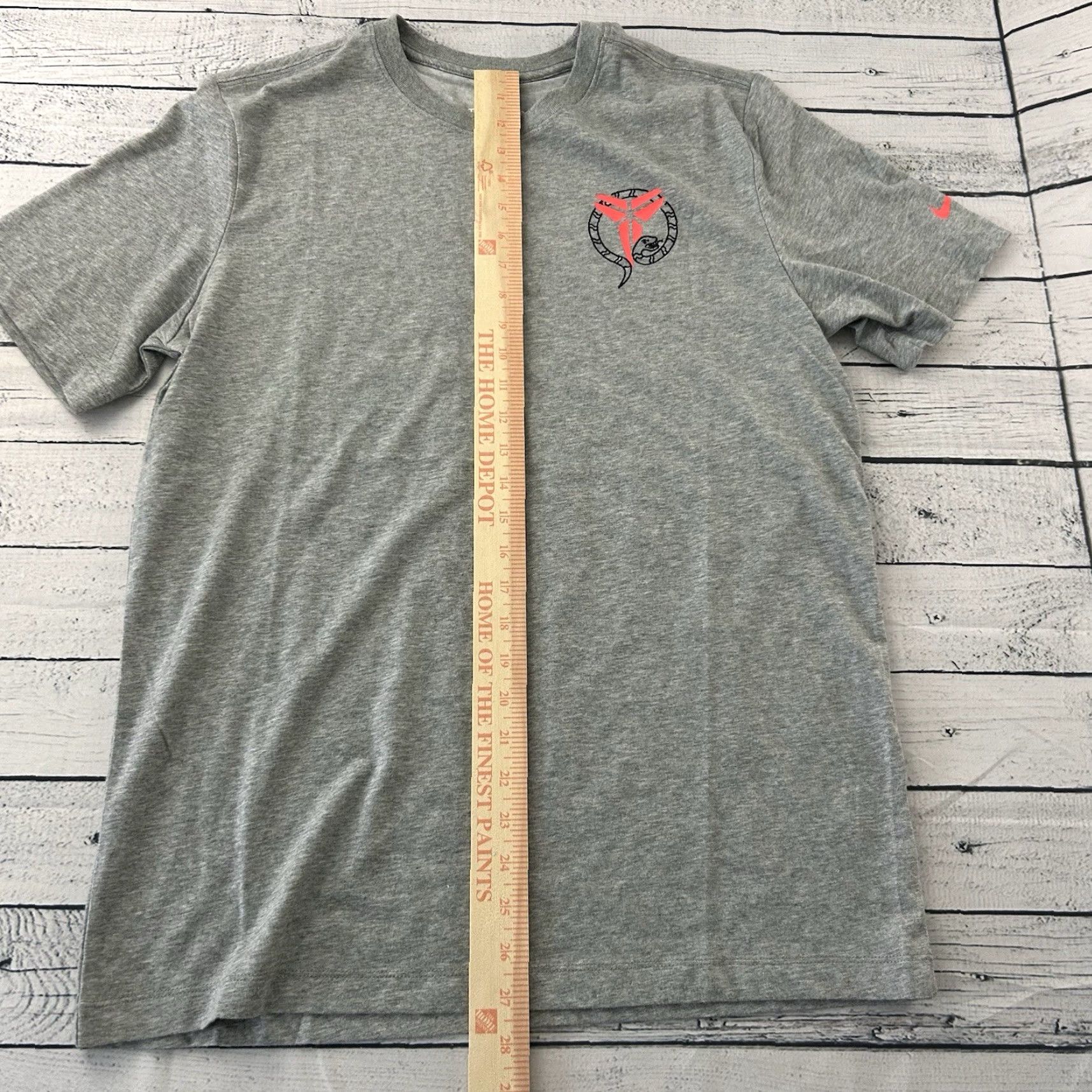 Nike Nike Kobe Bryant Mamba Stockings Short Sleeve T Shirt Mens M Gray Nike Dri-FIT Sports Shirt Size US M / EU 48-50 / 2 - 4 Thumbnail