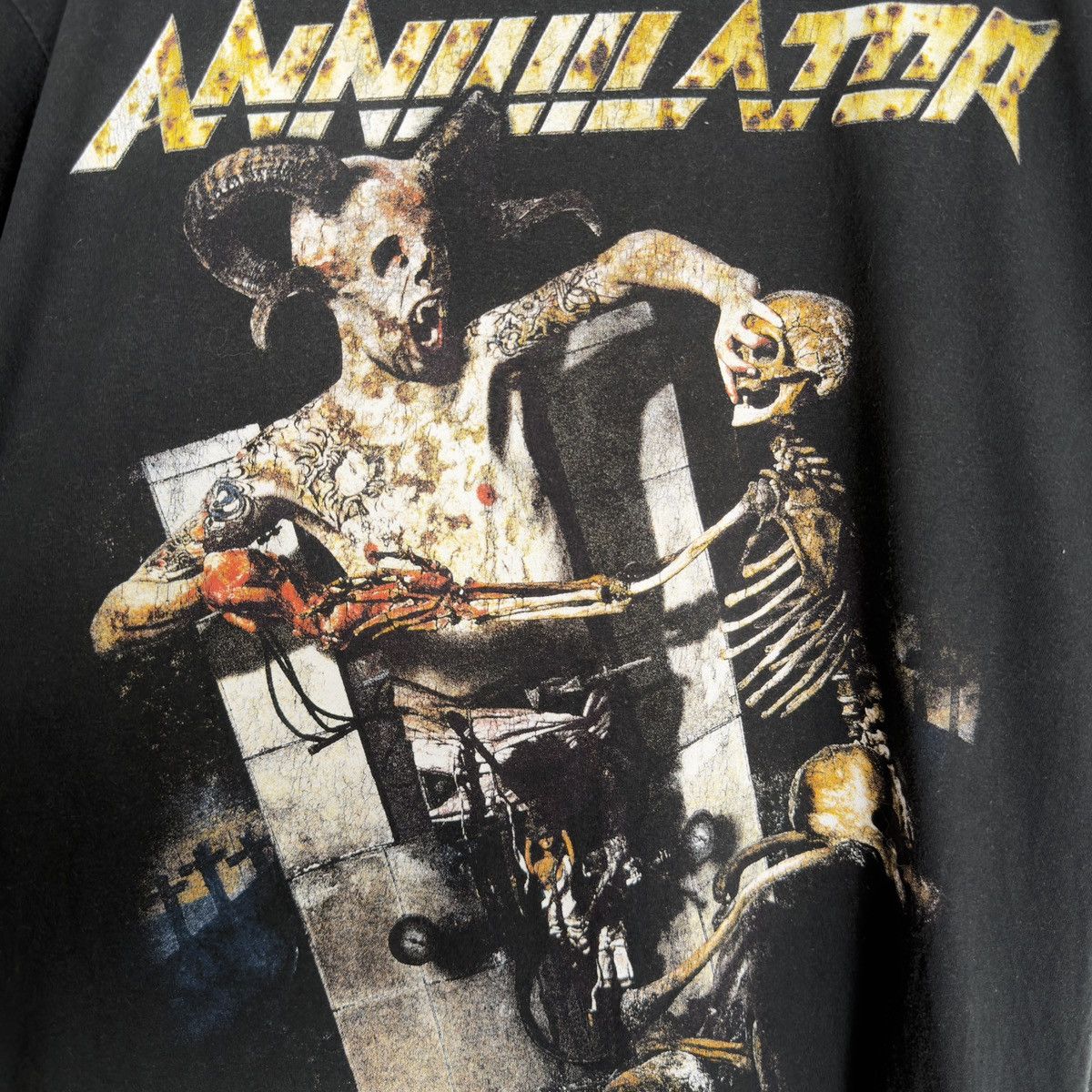 Band Tees Vintage 2001 Annihilator Carnival Tour Metal Band T Shirt Size US XL / EU 56 / 4 - 4 Thumbnail