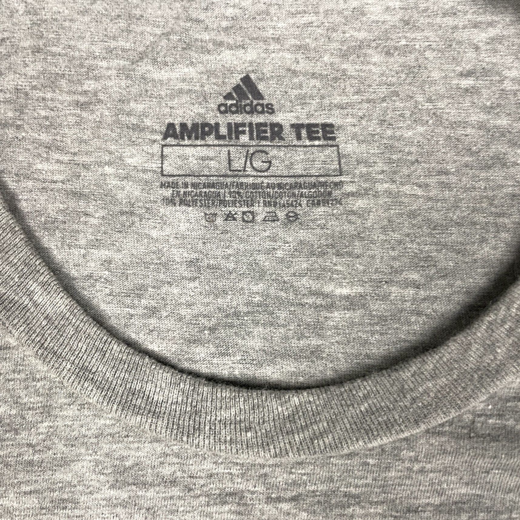 Adidas Adidas Amplifier T-Shirt Unisex Adults L Black Gray Logo Graphic Print Crew Neck Short Sleeve Modern Trefoil 2020 Size L / US 10 / IT 46 - 6 Thumbnail