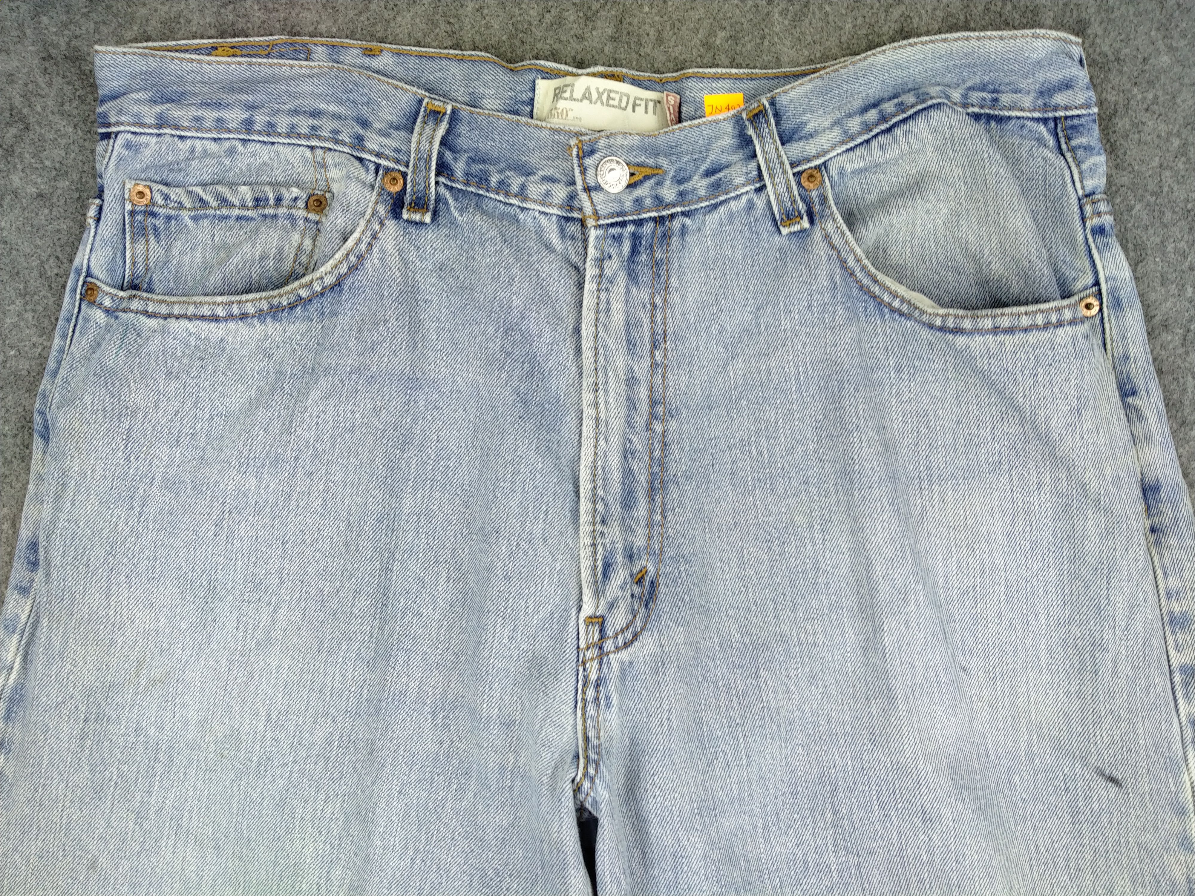 Levi's Light Wash Vintage Levi's 550 Relaxed Fit Denim -JN402 Size US 37 - 3 Thumbnail