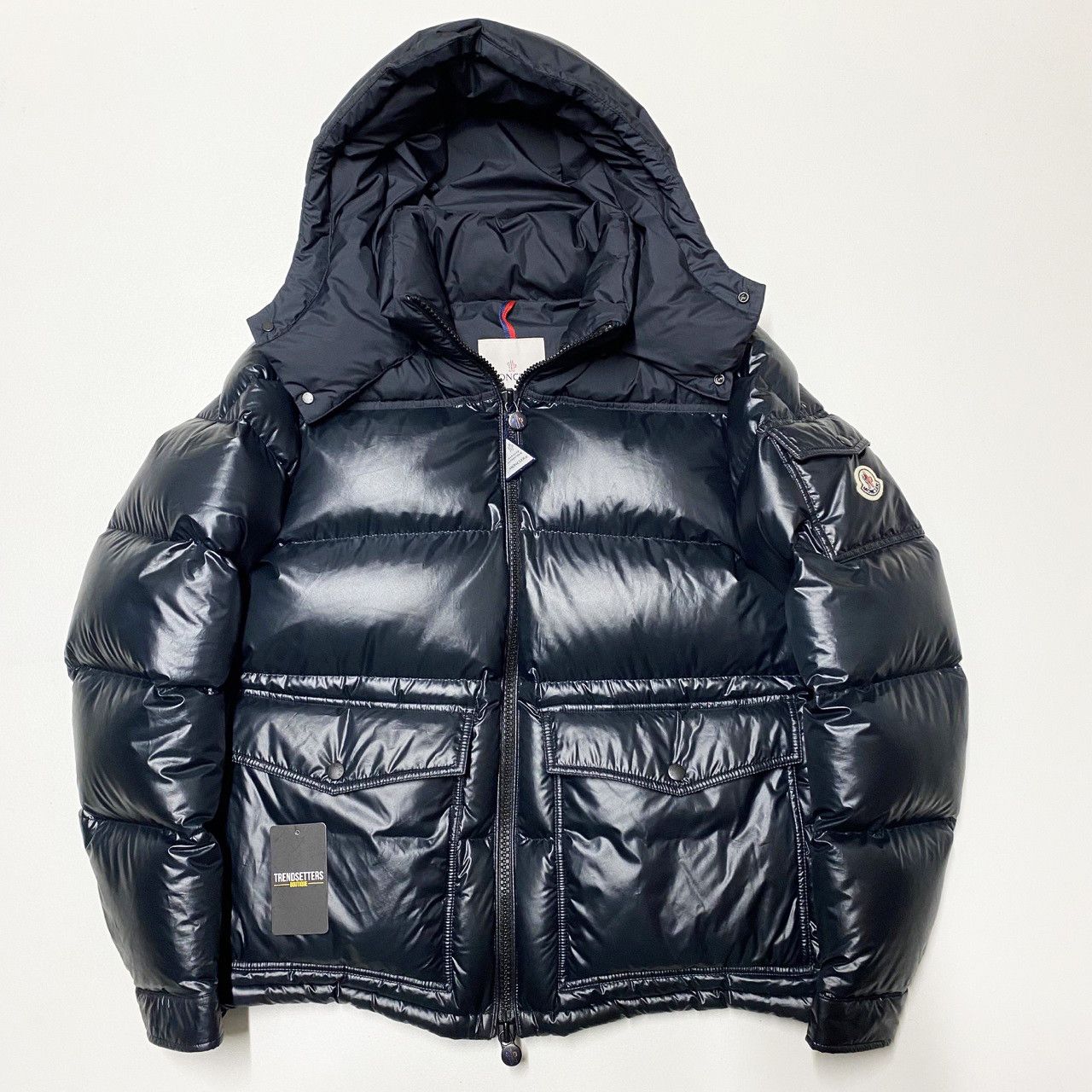 image of Moncler Masaya Size 3 M L Down Mens Black Puffer Jacket