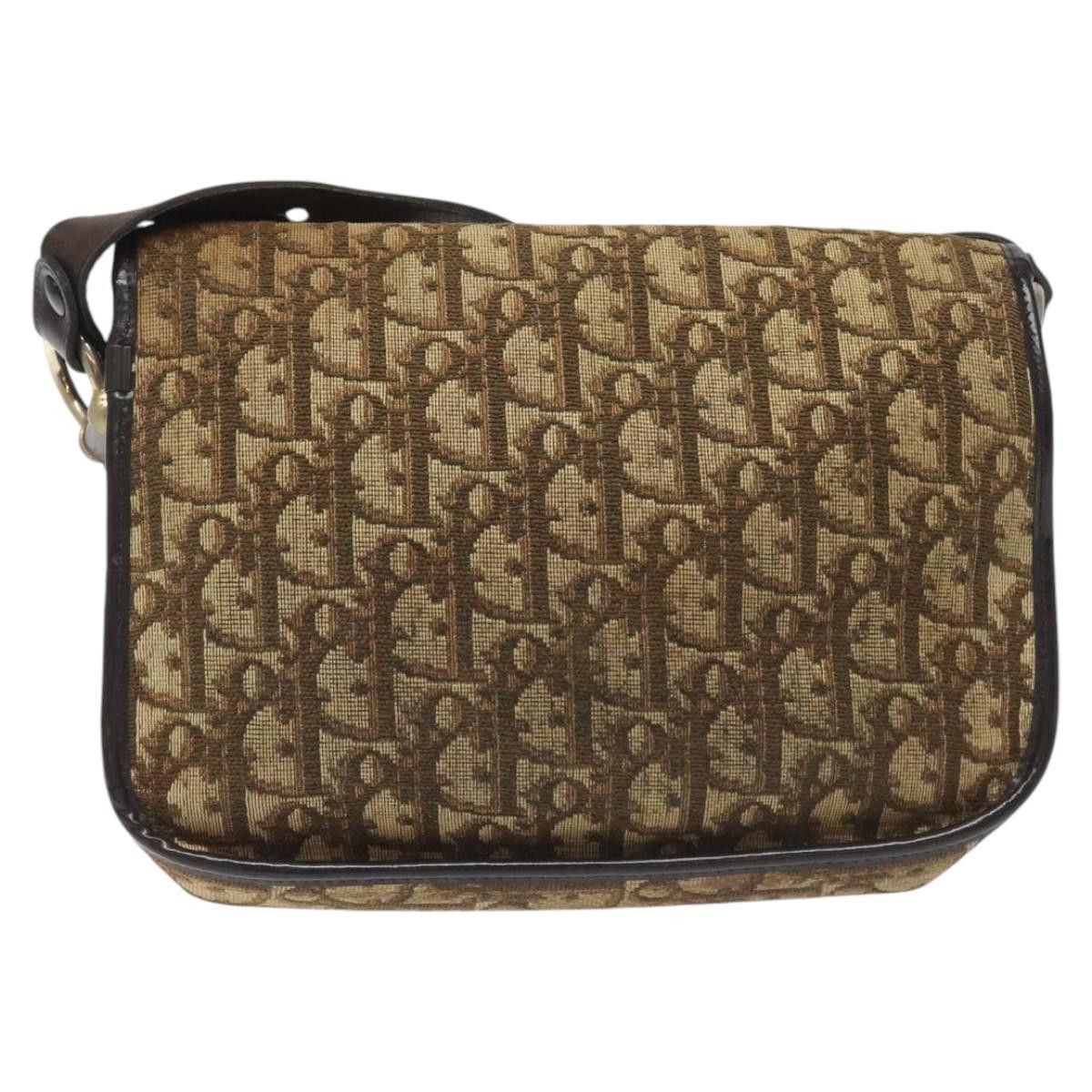 Dior DIOR Trotter Canvas Shoulder Bag Brown Size ONE SIZE - 3 Thumbnail