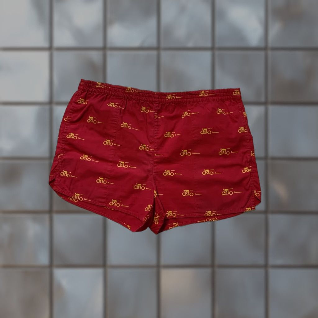 Vintage VINTAGE 80s Boscali Sport Cycling Bike Red AOP Cotton Swim Trunk Shorts M Mens? Size US 31 - 1 Thumbnail