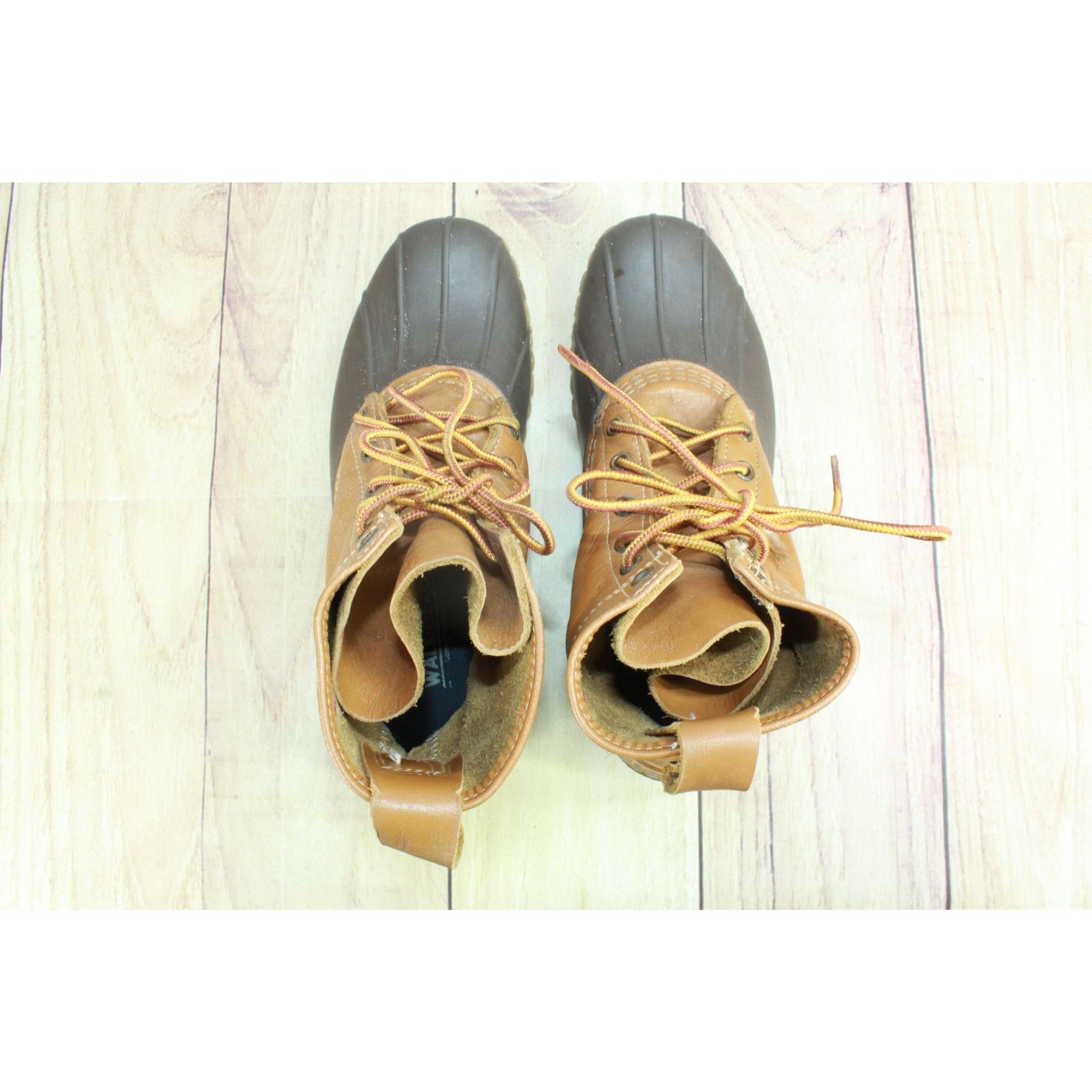 L.L. Bean LL Bean Unlined Brown Leather Ankle Duck Boots Size US 10 / IT 40 - 7 Thumbnail