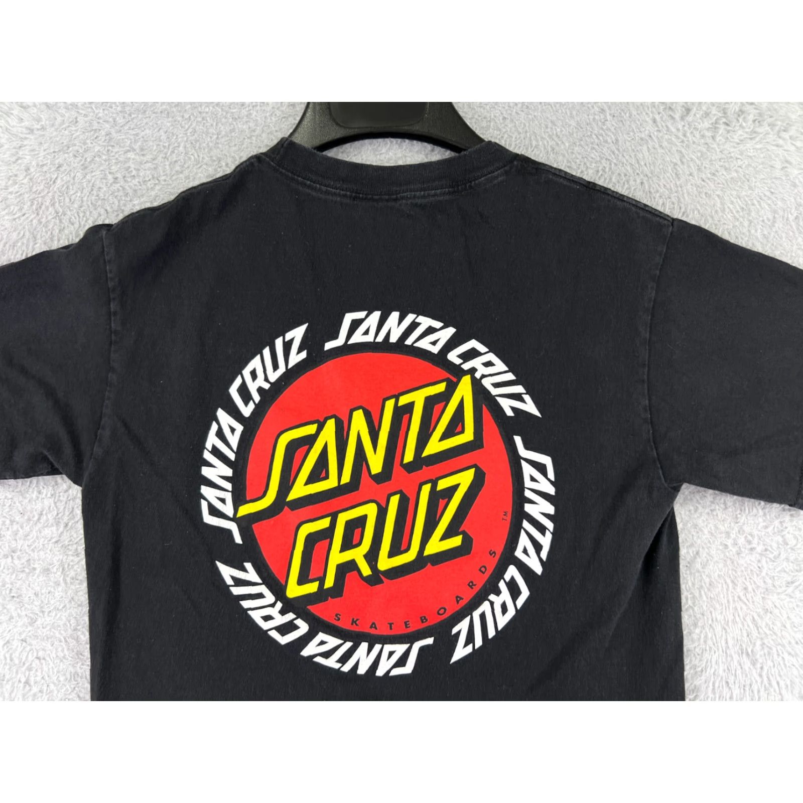 Vintage Santa Cruz Shirt Mens Small Black Crew Print Round Logo Skate Beach Size US S / EU 44-46 / 1 - 4 Thumbnail
