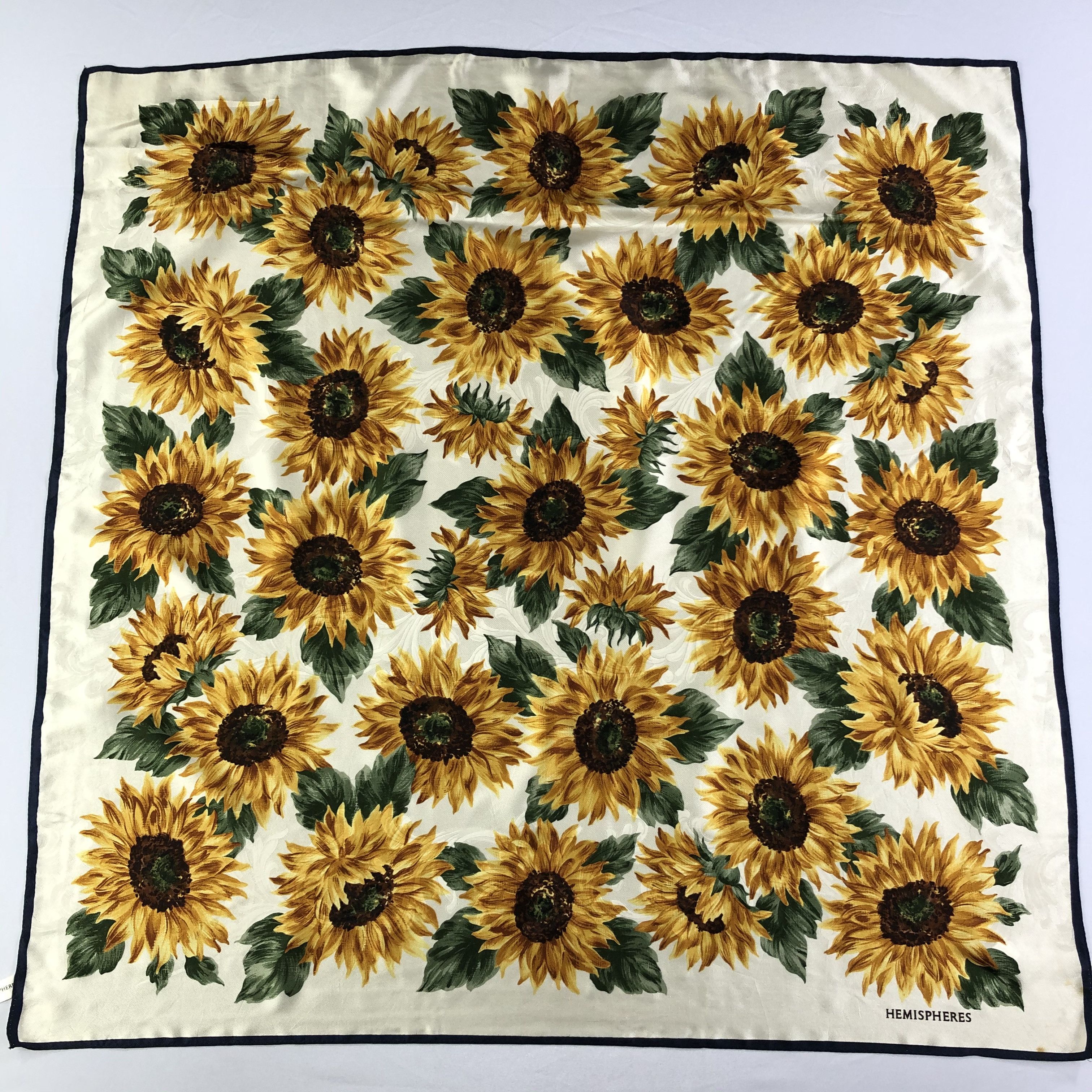 Vintage Vintage Hemispheres Silk Scarf Size ONE SIZE - 2 Thumbnail