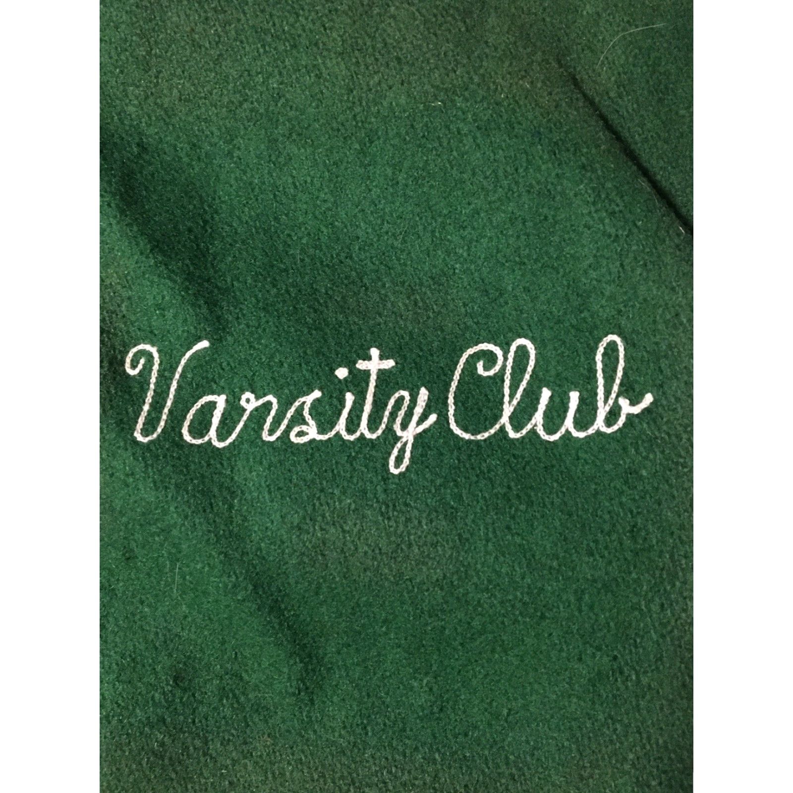 Vintage VINTAGE Neff Varsity Club Jacket XL Green Wool Striped Bomber Men's 70s 80s School Track Football Grunge Cal State USA Size US XL / EU 56 / 4 - 2 Thumbnail