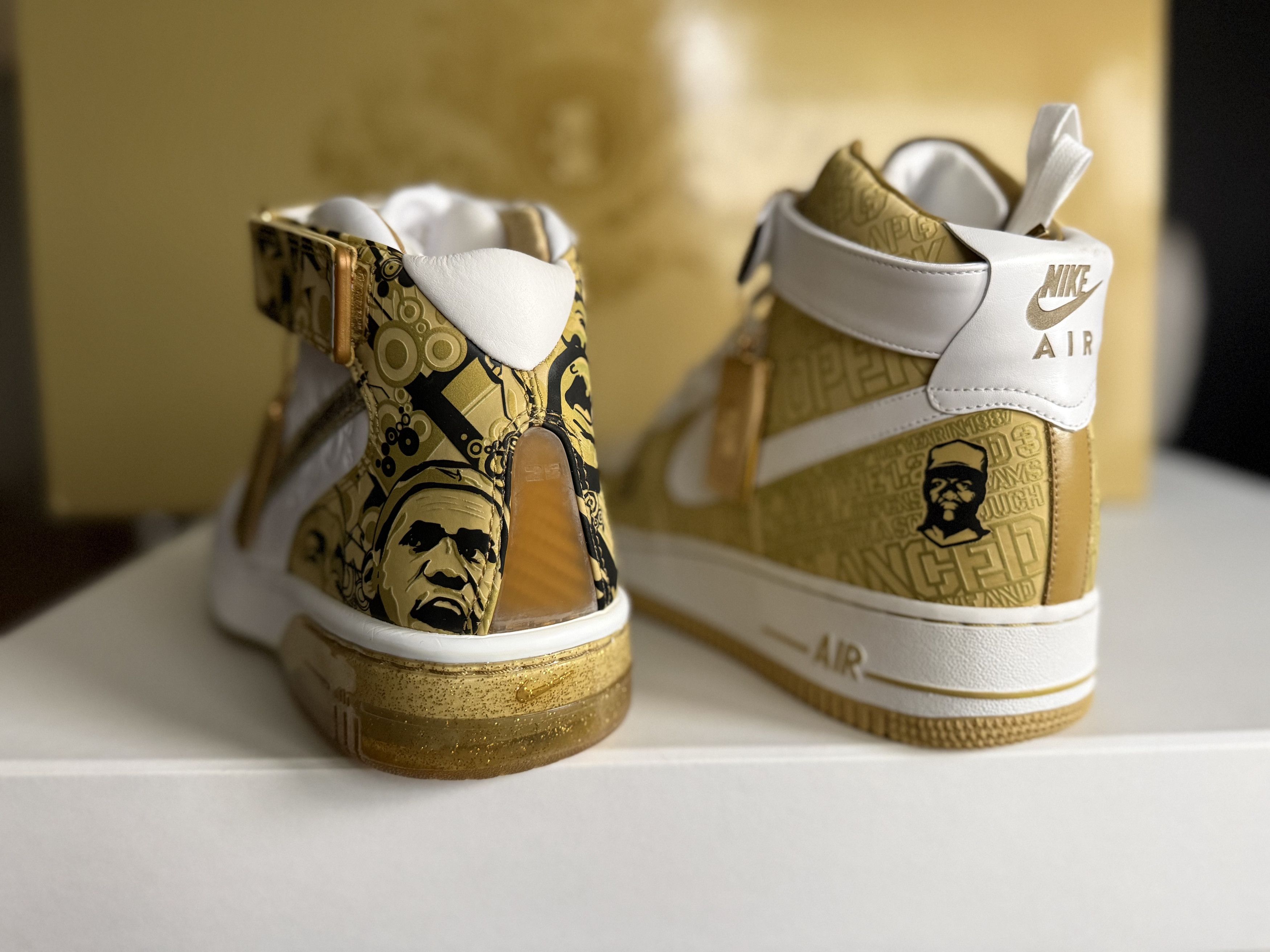 Nike AF25 Air Force 1 25th Anniversary Gold Legacy Pack Size US 11 / EU 44 - 4 Thumbnail