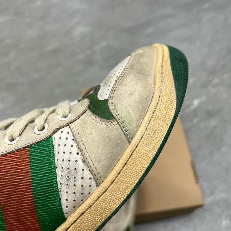 Gucci Gucci Screener Fashion Sneakers in Gray Green - Size US 8 / EU 41 - 9 Thumbnail