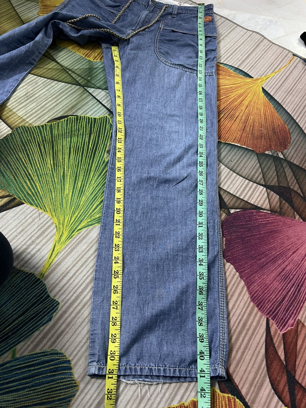 Japanese Brand EDWIN BAGGY JEANS Size US 31 - 3 Thumbnail