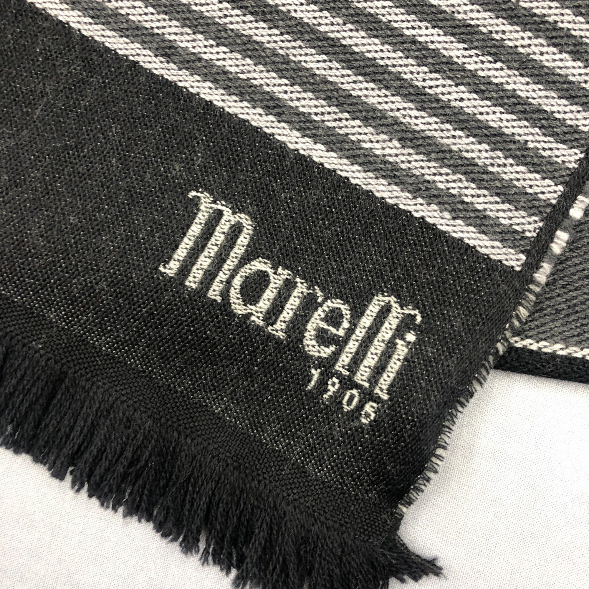 Japanese Brand Vintage Marelli Scarf Muffler Wool Winter Scarves Size ONE SIZE - 4 Thumbnail